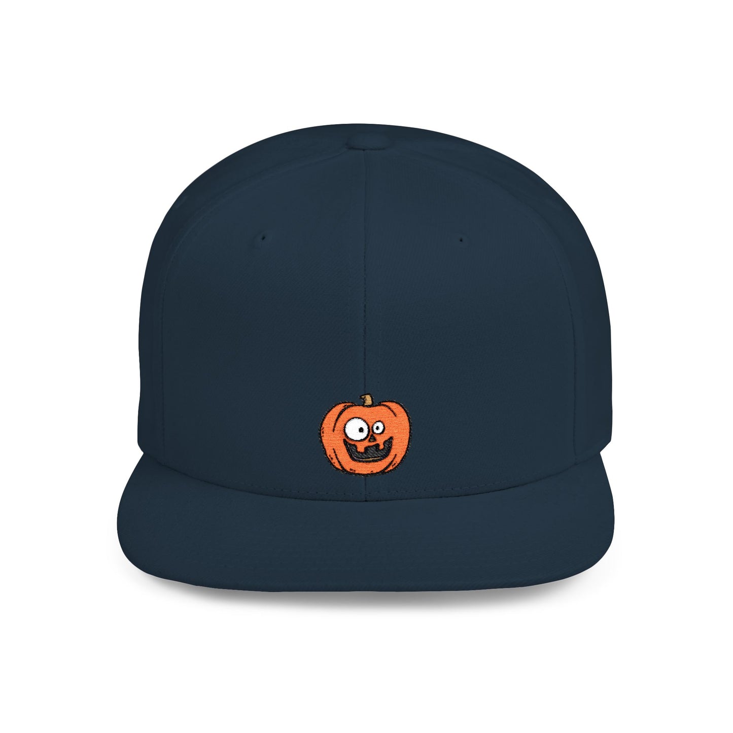 Icons Embroidered Pumpkin Yellow Flat Bill Snapback – Lightweight, Custom Fit, Premium Quality