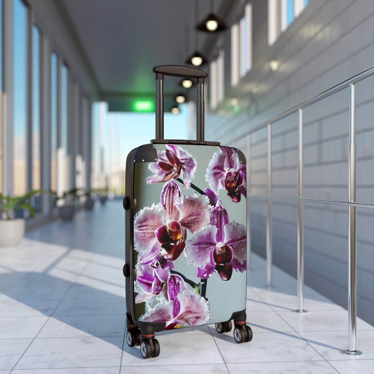 Nature Flowers Floral Spring Purple Art Carry-On Suitcase - Stylish Luggage for Travelers