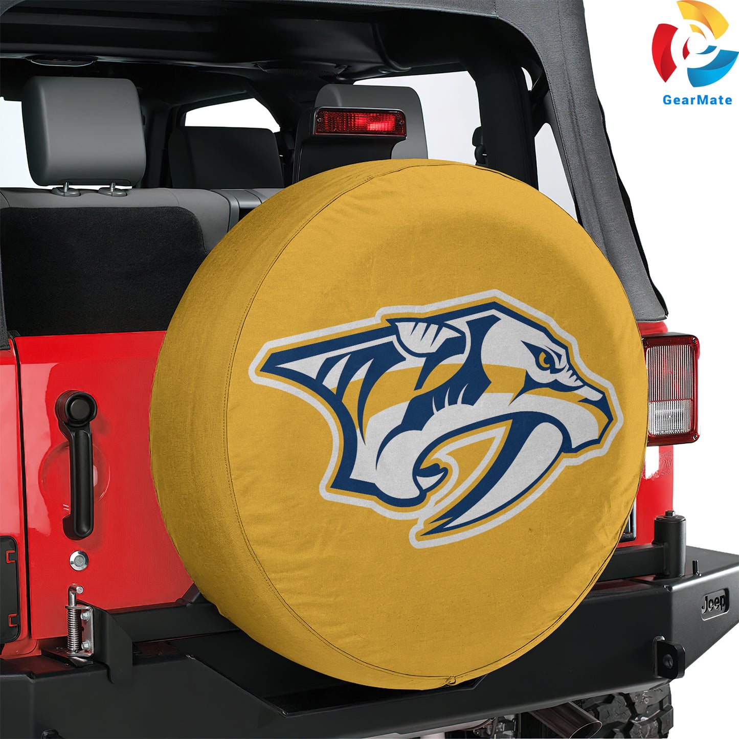 Nashville Predators NHL Hockey Season Spare Tire Cover – Premium Waterproof UV-Resistant Protector