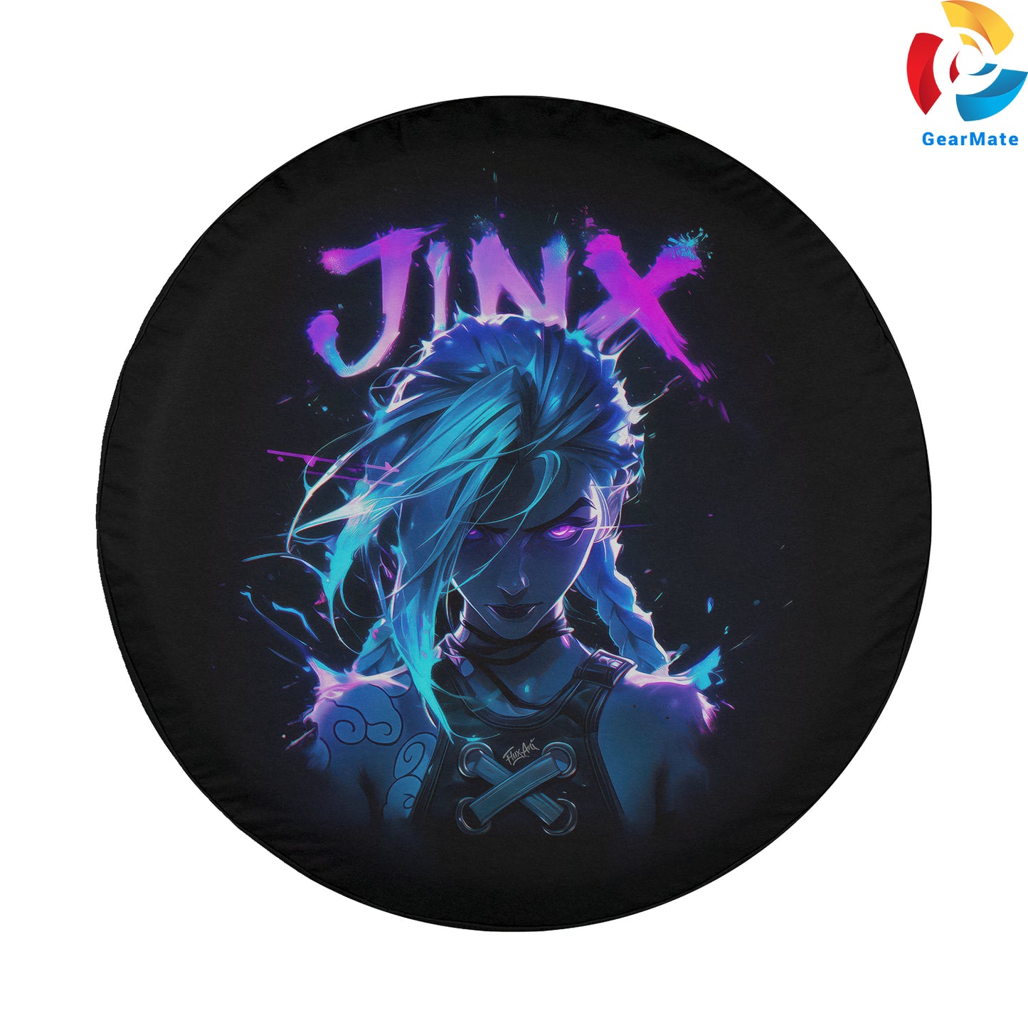 Jinx (Arcane) Spare Tire Cover – Premium Waterproof UV Resistant Protector