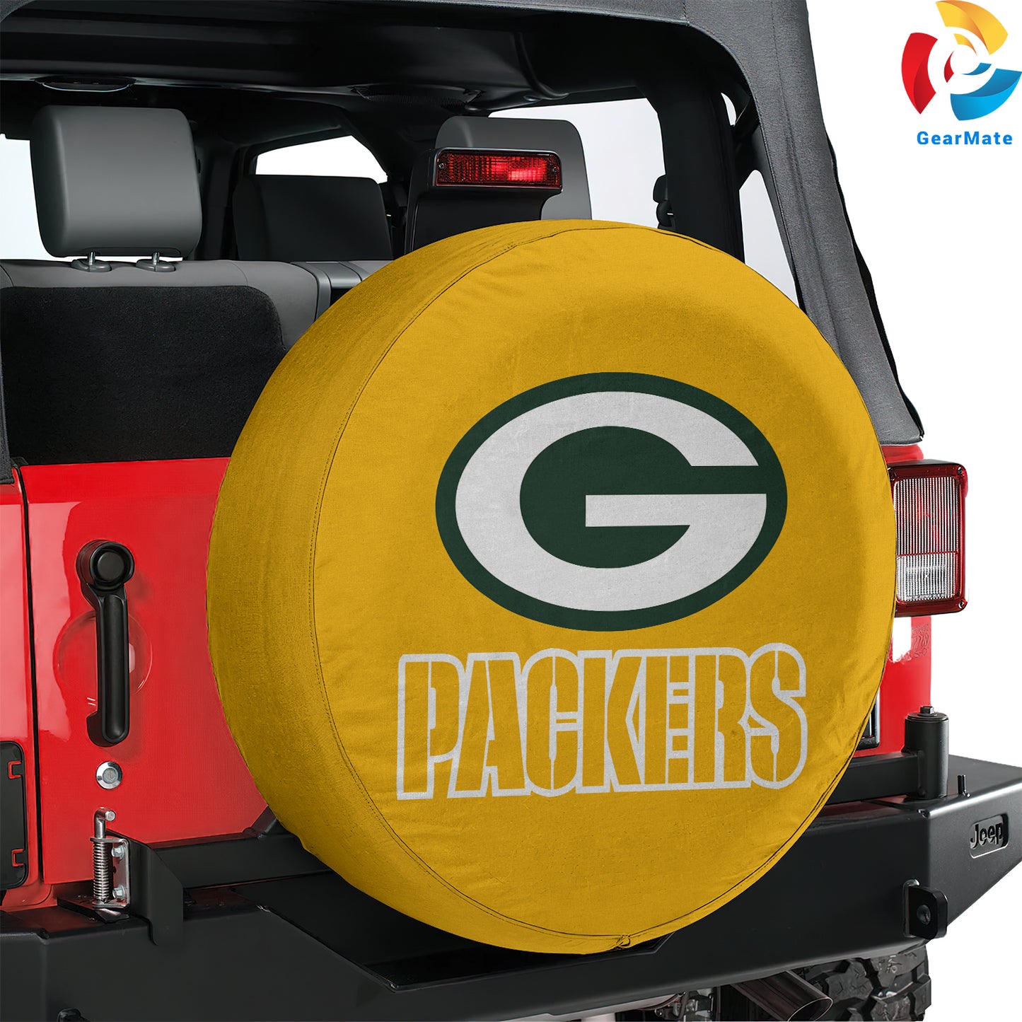 Green Bay Packers NFL Fans Gear Spare Tire Cover – Premium Waterproof UV-Resistant Protector