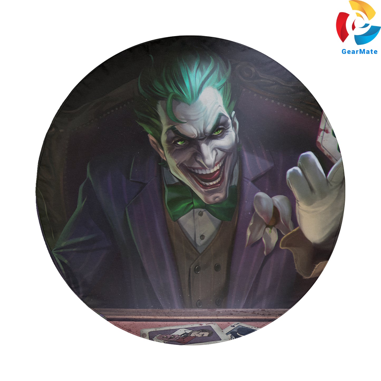 DC Joker Comics Spare Tire Cover – Premium Waterproof UV Resistant Protector