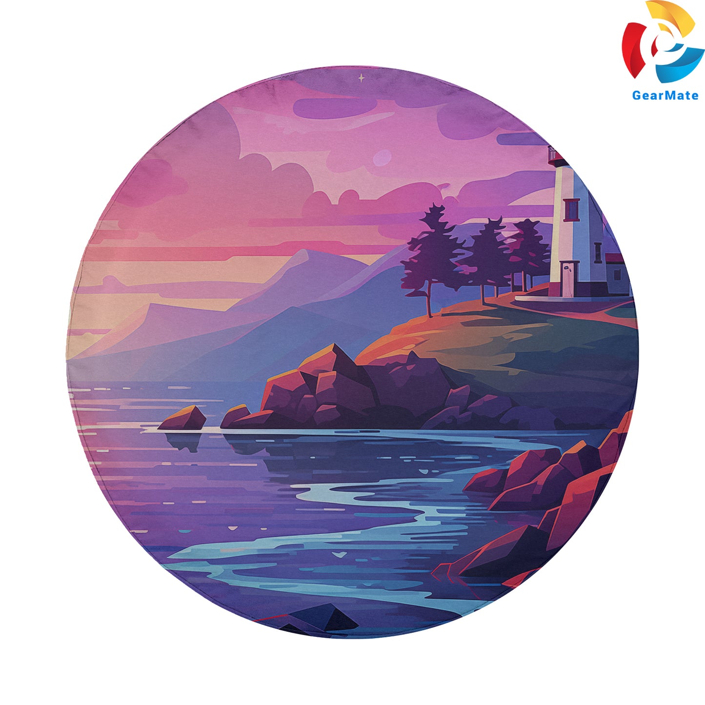 Vibrant Landscape Spare Tire Cover – Premium Waterproof UV Resistant Protector