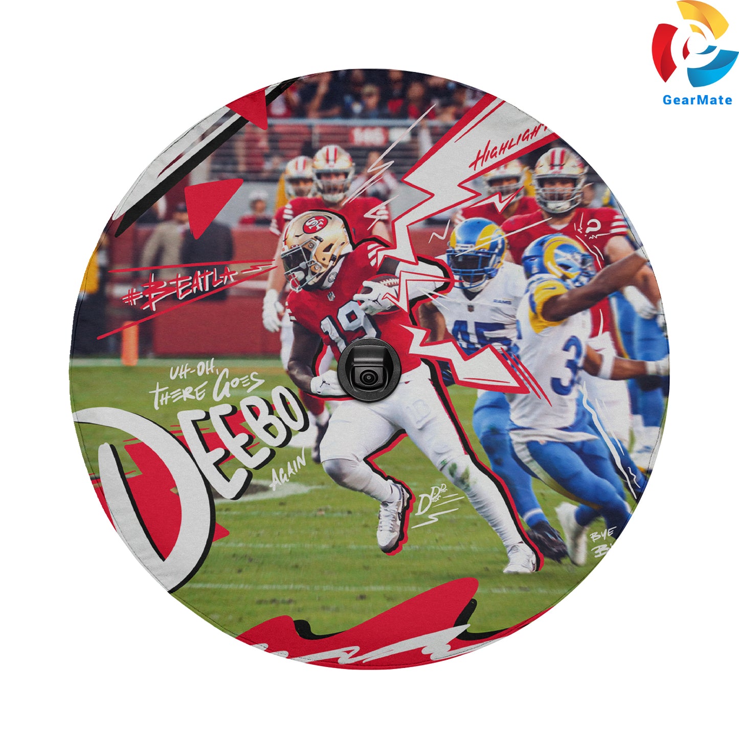 San Francisco 49ers Spare Tire Cover – Premium Waterproof UV Resistant Protector