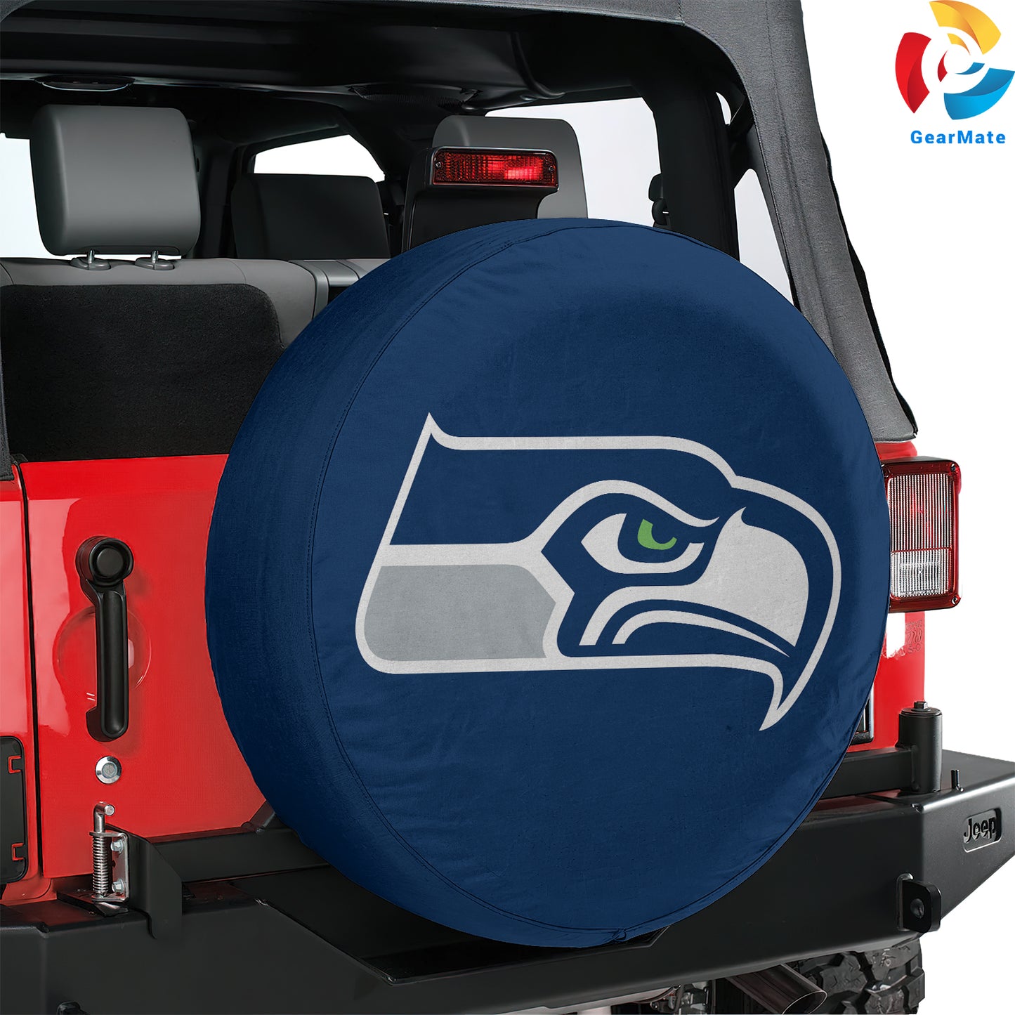 Seattle Seahawks NFL Spare Tire Cover – Premium Waterproof UV-Resistant Protector