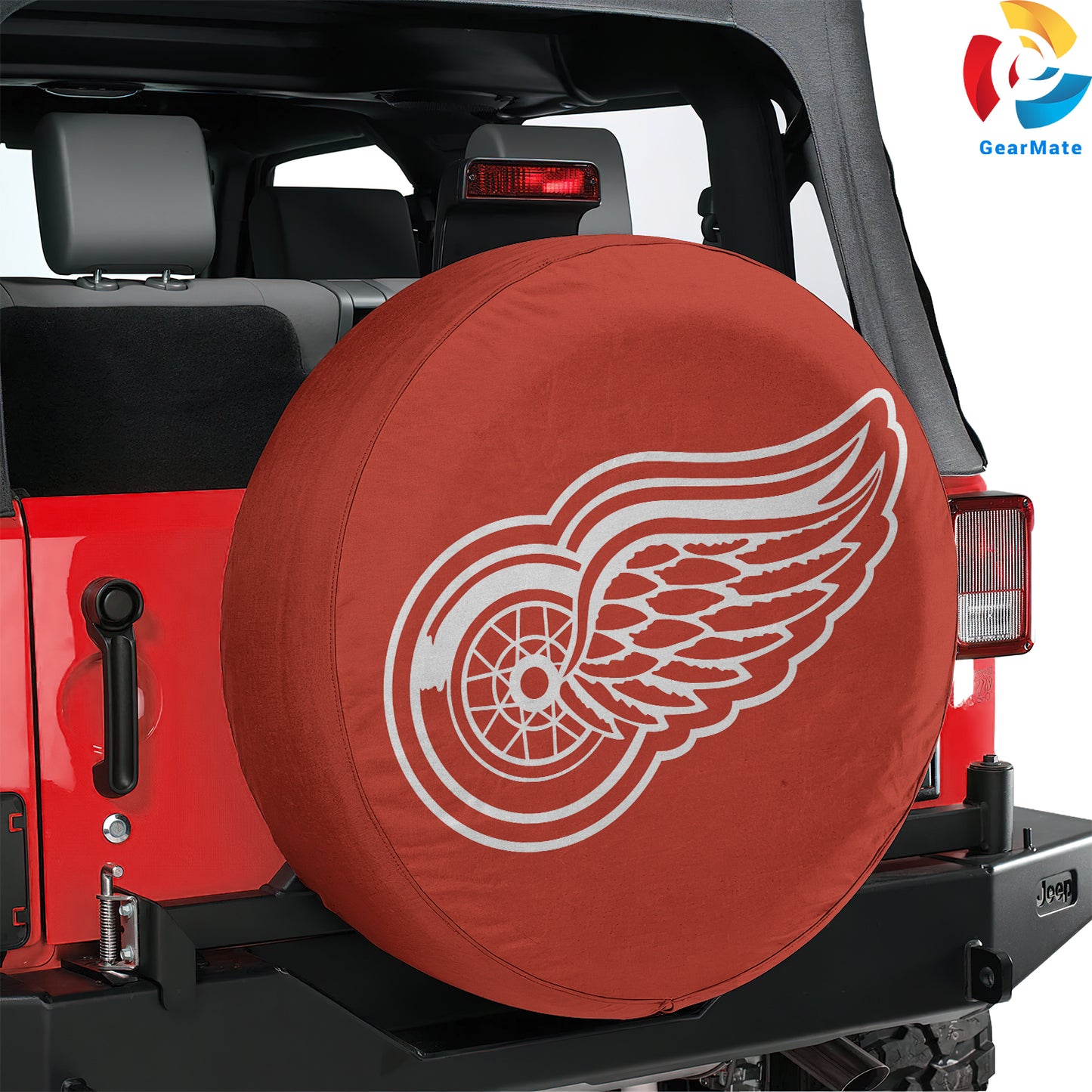 Detroit Red Wings Hockey Season Spare Tire Cover – Premium Waterproof UV-Resistant Protector