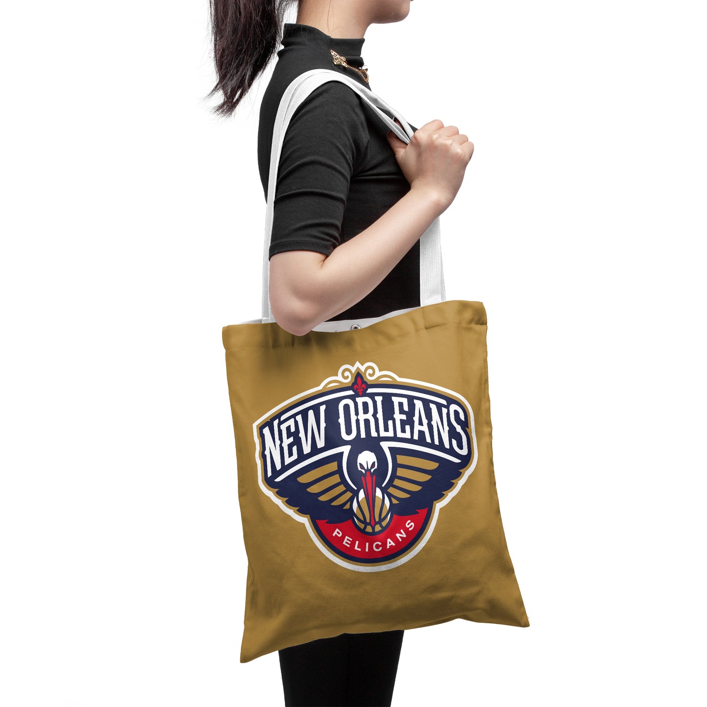 NBA New Orleans Pelicans Fans Polyester Canvas Tote Bag - Durable and Stylish