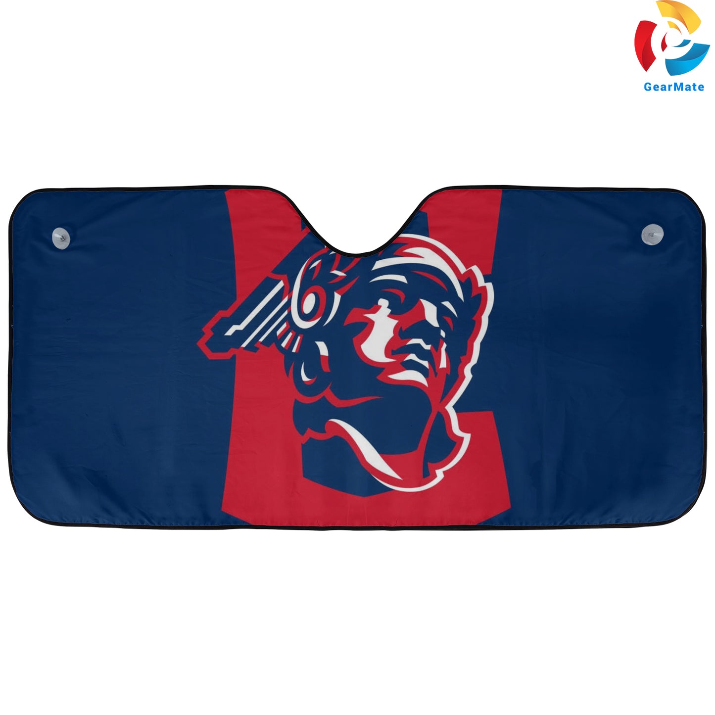 Cleveland Guardians MLB Game Day Ready Background Reflective Car Sunshade – Premium Heat & UV Protection, Universal Fit