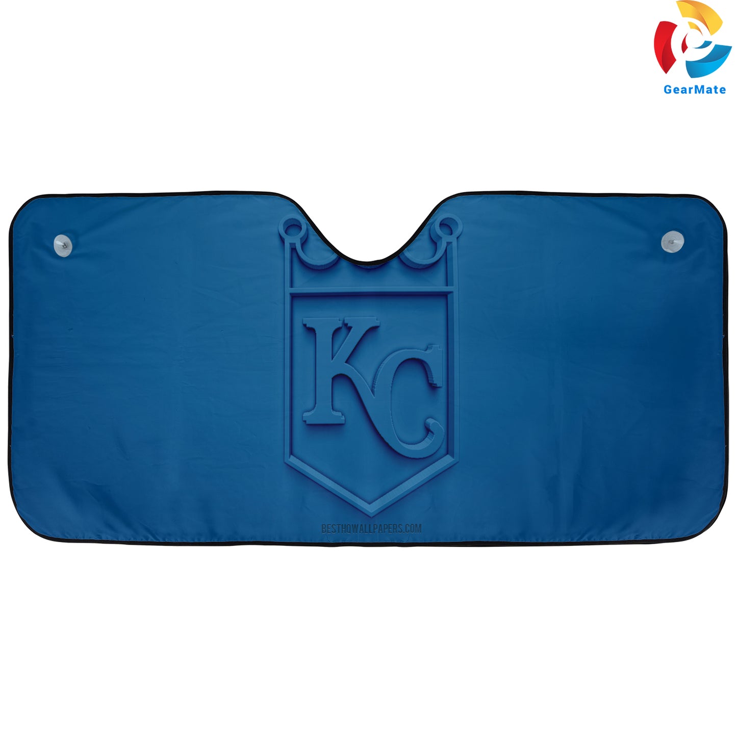 Kansas City Royals MLB Baseball Team Pride Reflective Car Sunshade – Premium Heat & UV Protection, Universal Fit