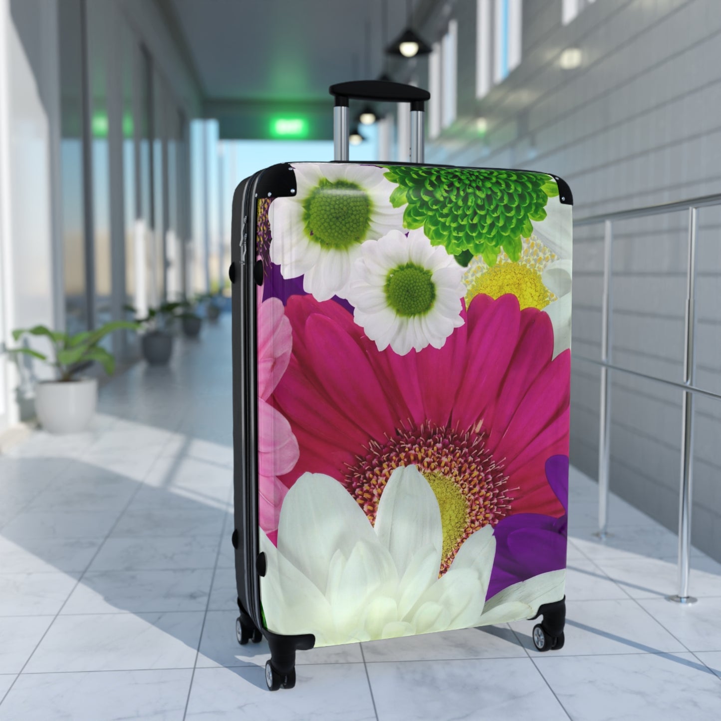 Nature Flowers Floral Chrysanthemum Colorful Art Carry-On Suitcase - Stylish Luggage for Travelers