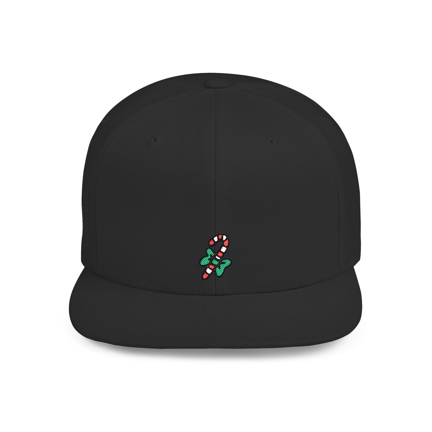Icons Embroidered Candy Christmas Flat Bill Snapback – Lightweight, Custom Fit, Premium Quality