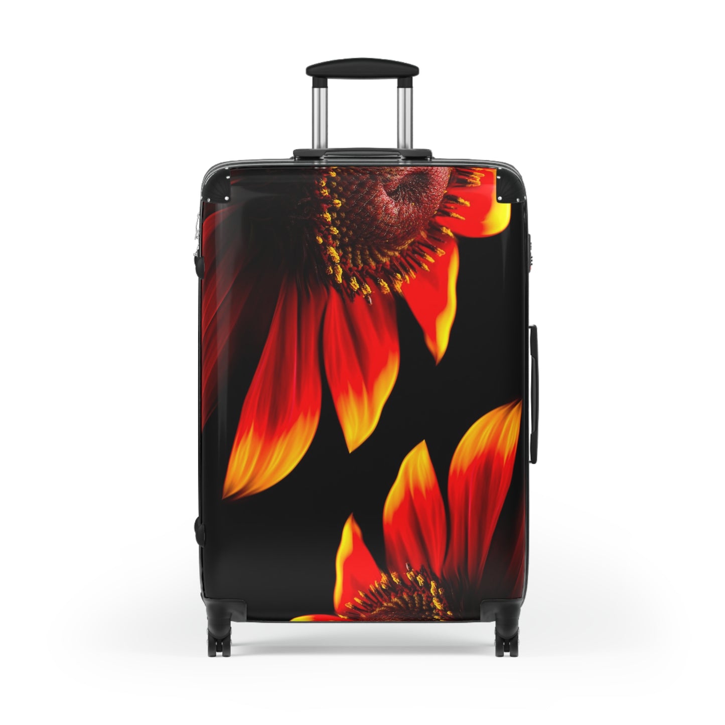 Nature Flowers Floral Red Petaled Art Carry-On Suitcase - Stylish Luggage for Travelers