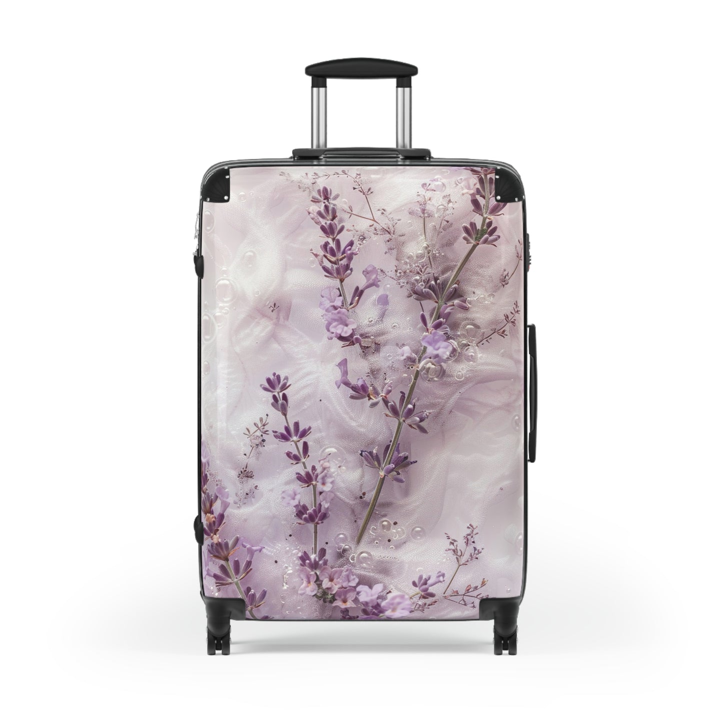 Nature Flowers Floral Animated Mauve Art Carry-On Suitcase - Stylish Luggage for Travelers