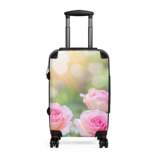 Nature Flowers Beautiful Pink Floral Art Carry-On Suitcase - Stylish Luggage for Travelers