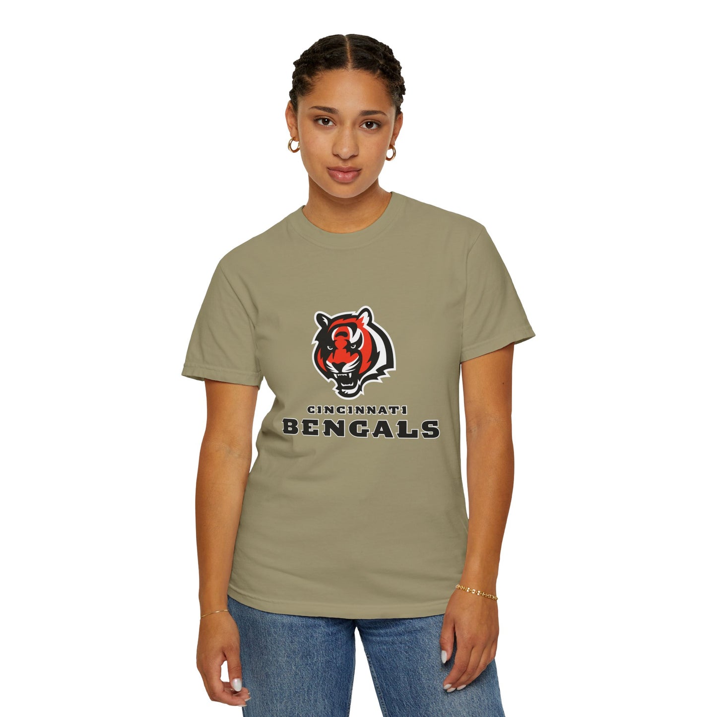 Cincinnati Bengals Gear Garment-Dyed T-Shirt – Premium Cotton Tee for Customization