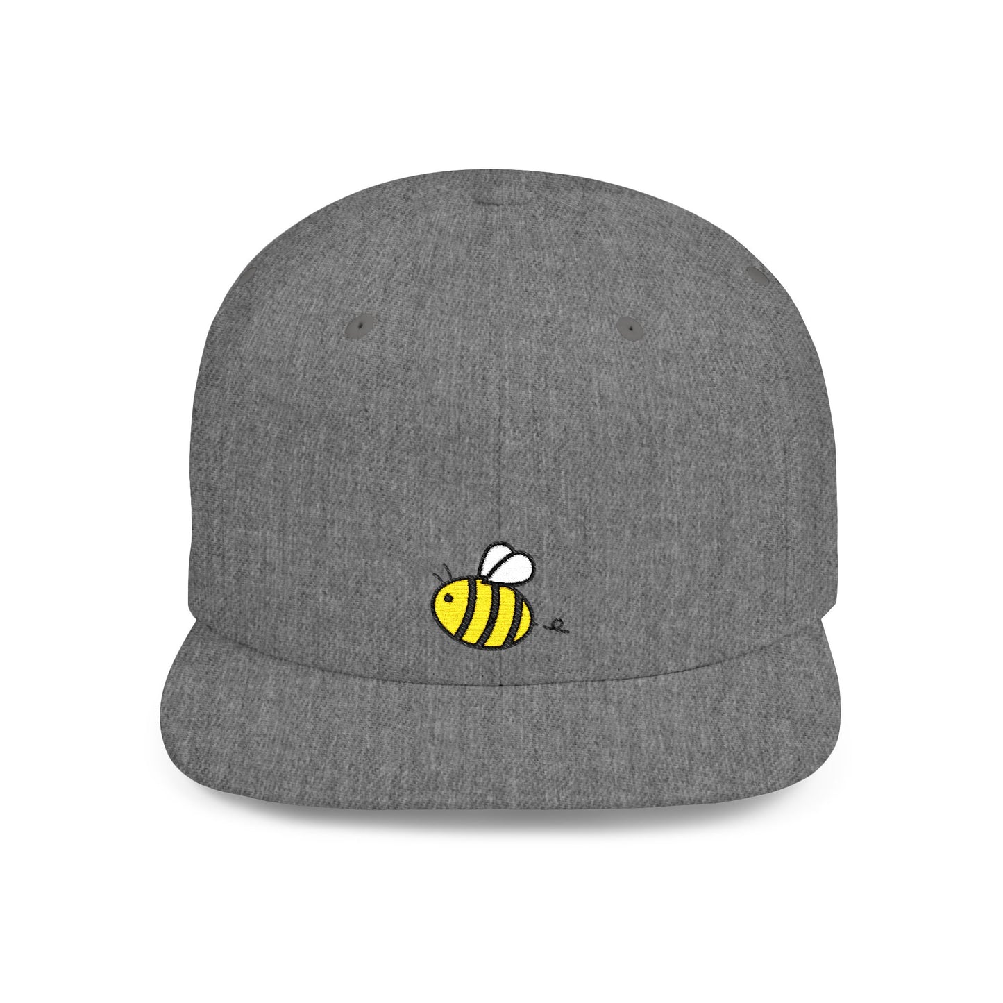 Icons Embroidered Bee Flat Bill Snapback – Lightweight, Custom Fit, Premium Quality