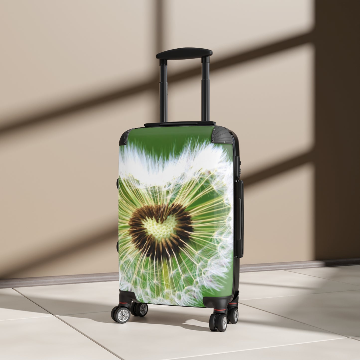 Nature Flowers Floral Heart Shape Art Carry-On Suitcase - Stylish Luggage for Travelers
