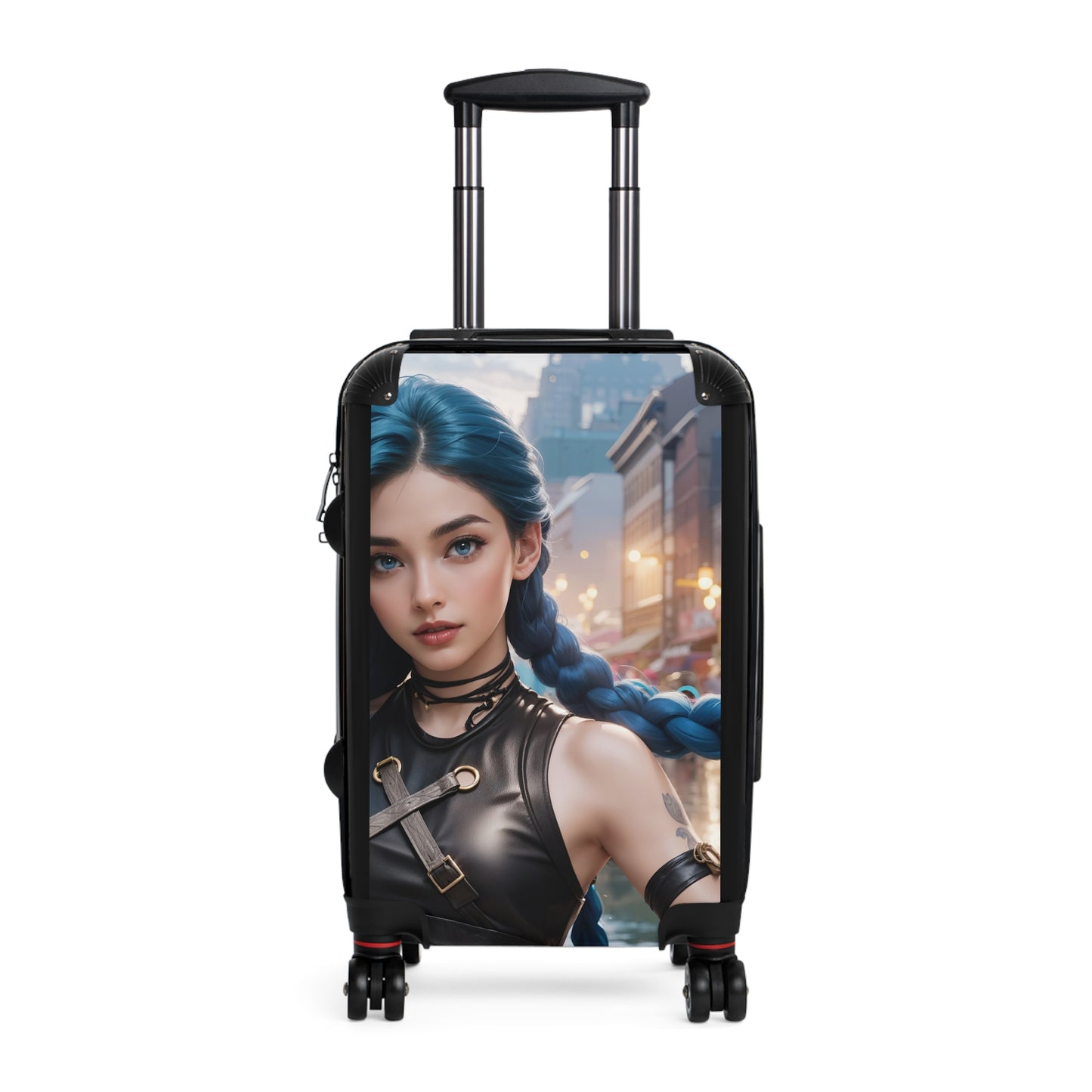 Video Games Jinx AI League of Legends Carry-On Suitcase - Stylish Luggage for Travelers