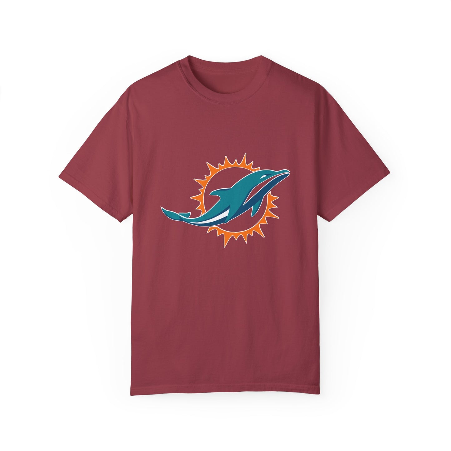 Miami Dolphins Football Merchandise Garment-Dyed T-Shirt – Premium Cotton Tee for Customization