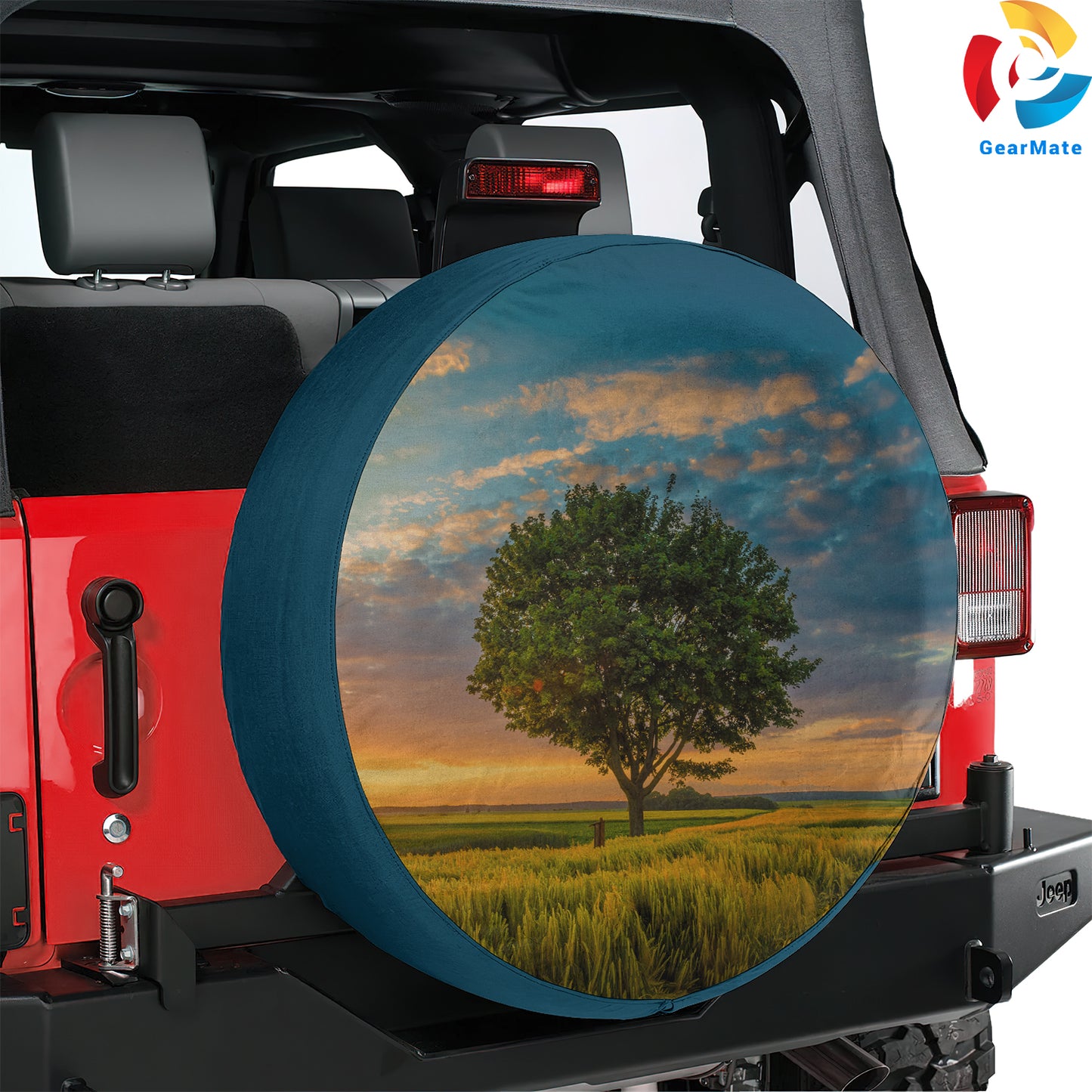 Nature Sunset Scenery Spare Tire Cover – Premium Waterproof UV Resistant Protector
