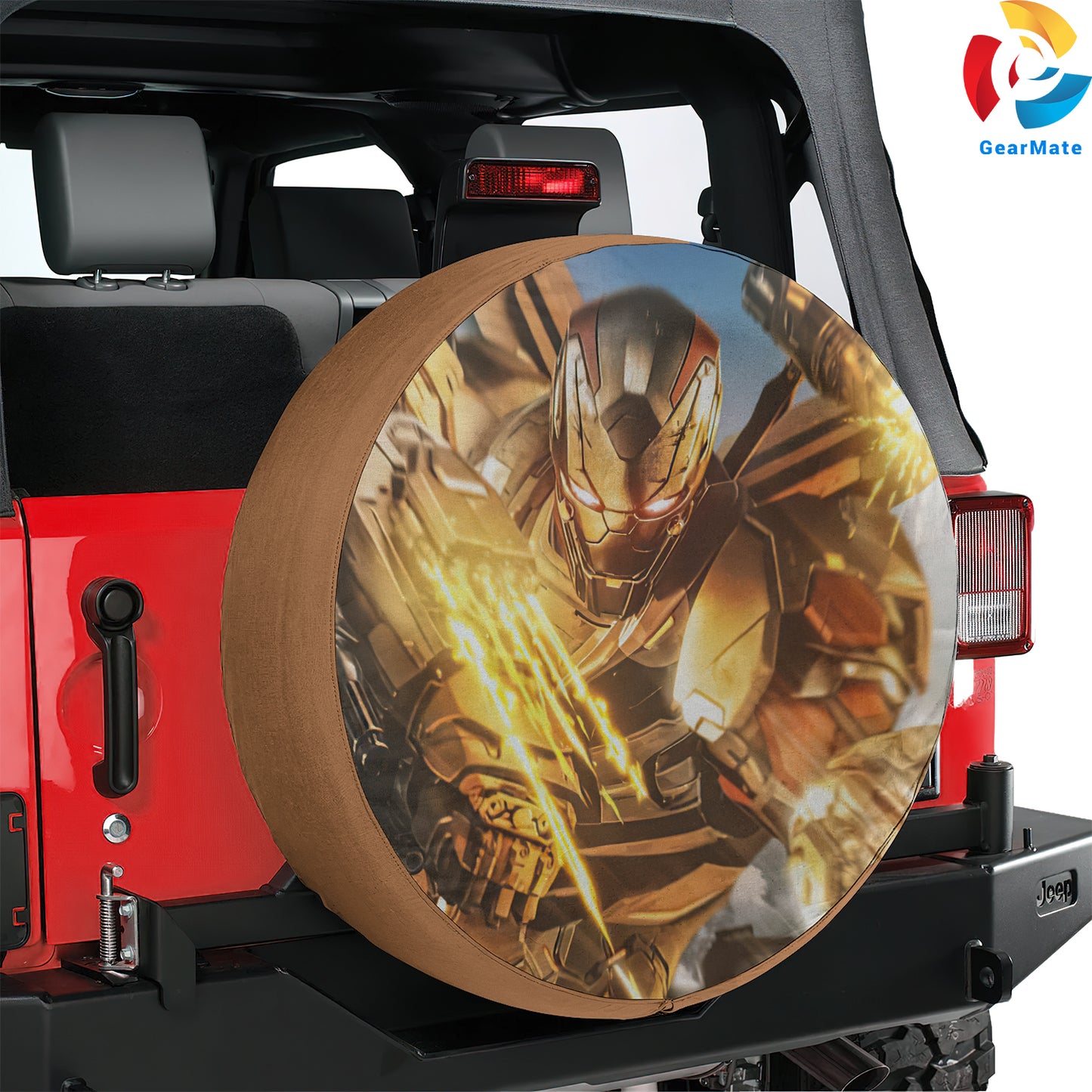 Marvel War Machine Spare Tire Cover – Premium Waterproof UV Resistant Protector