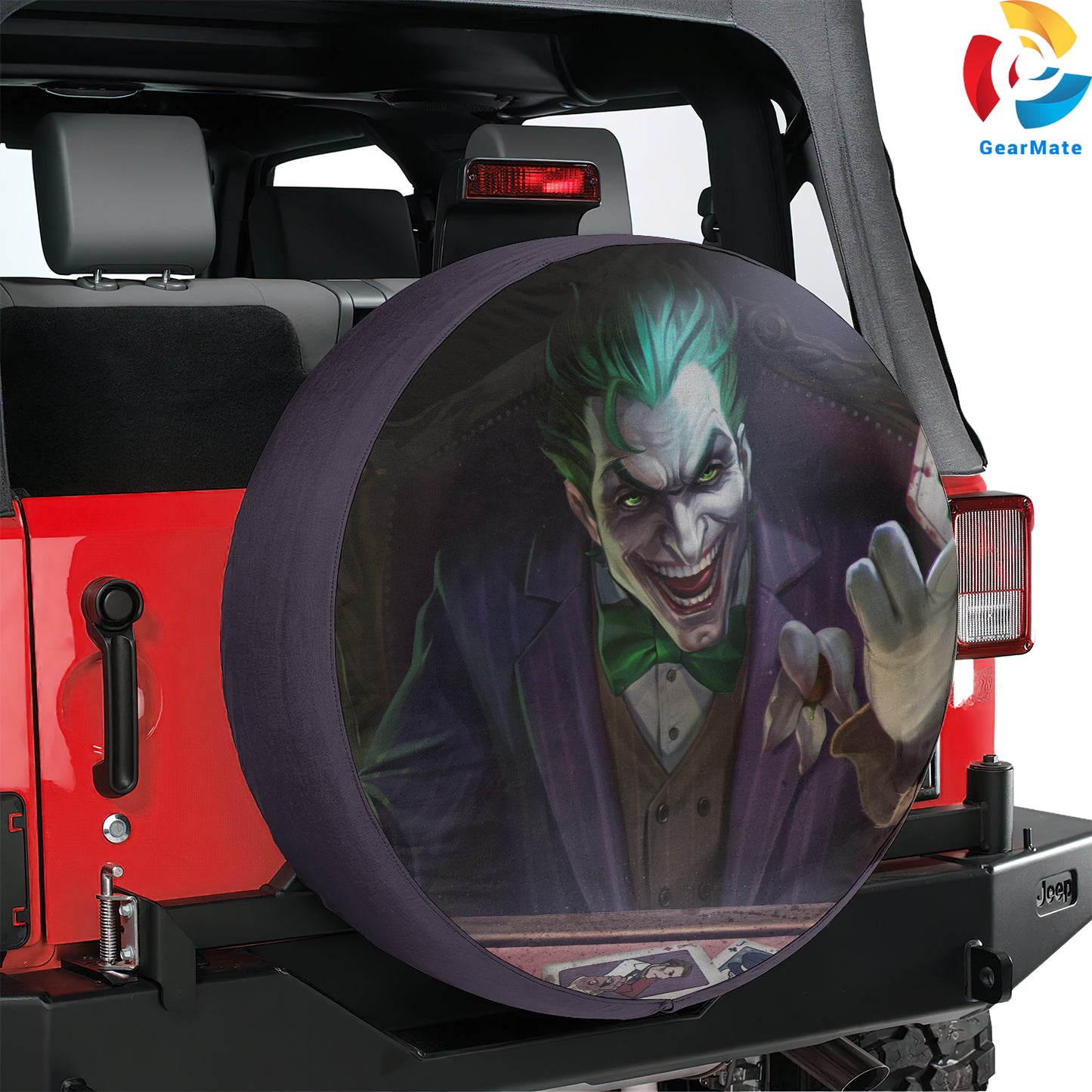 DC Joker Comics Spare Tire Cover – Premium Waterproof UV Resistant Protector