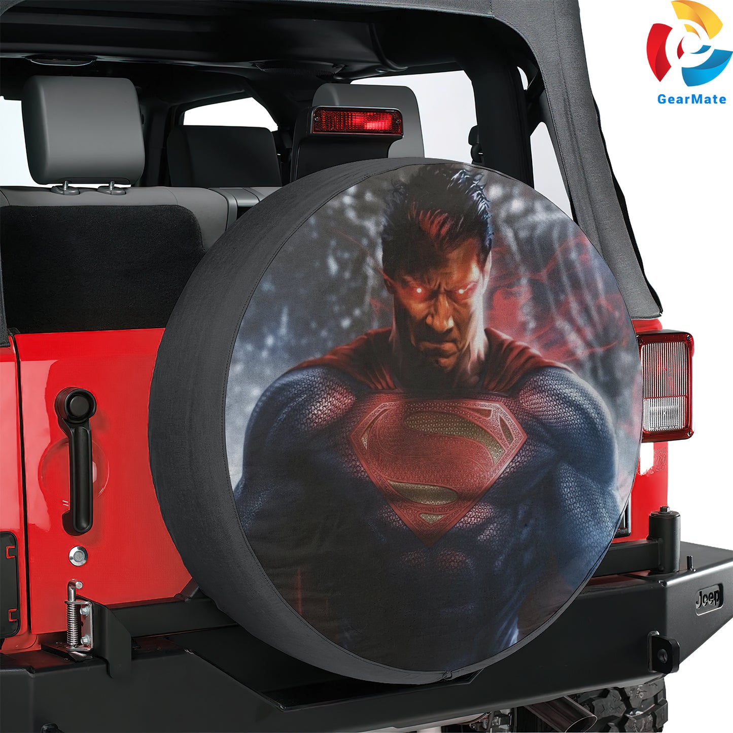 DC Superman Heroes Spare Tire Cover – Premium Waterproof UV Resistant Protector