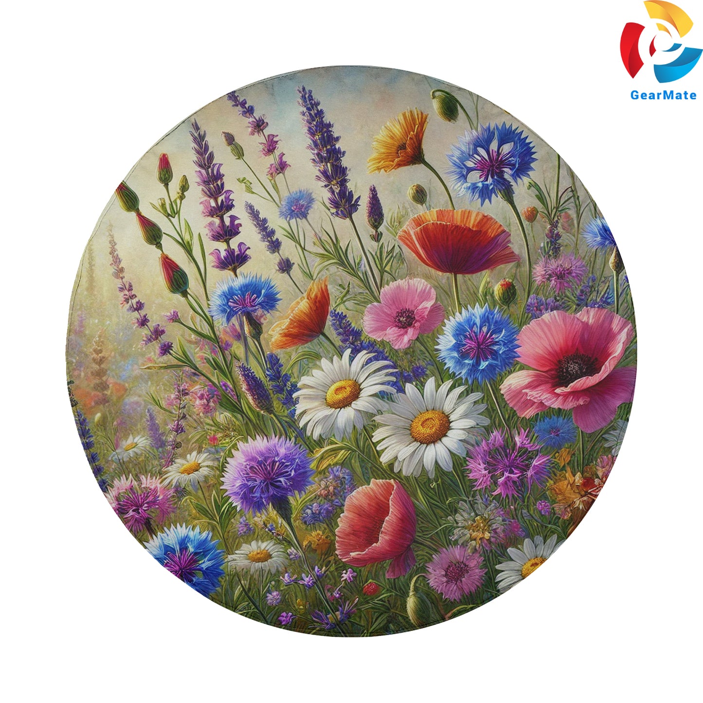 Wild Flowers Spare Tire Cover – Premium Waterproof UV Resistant Protector