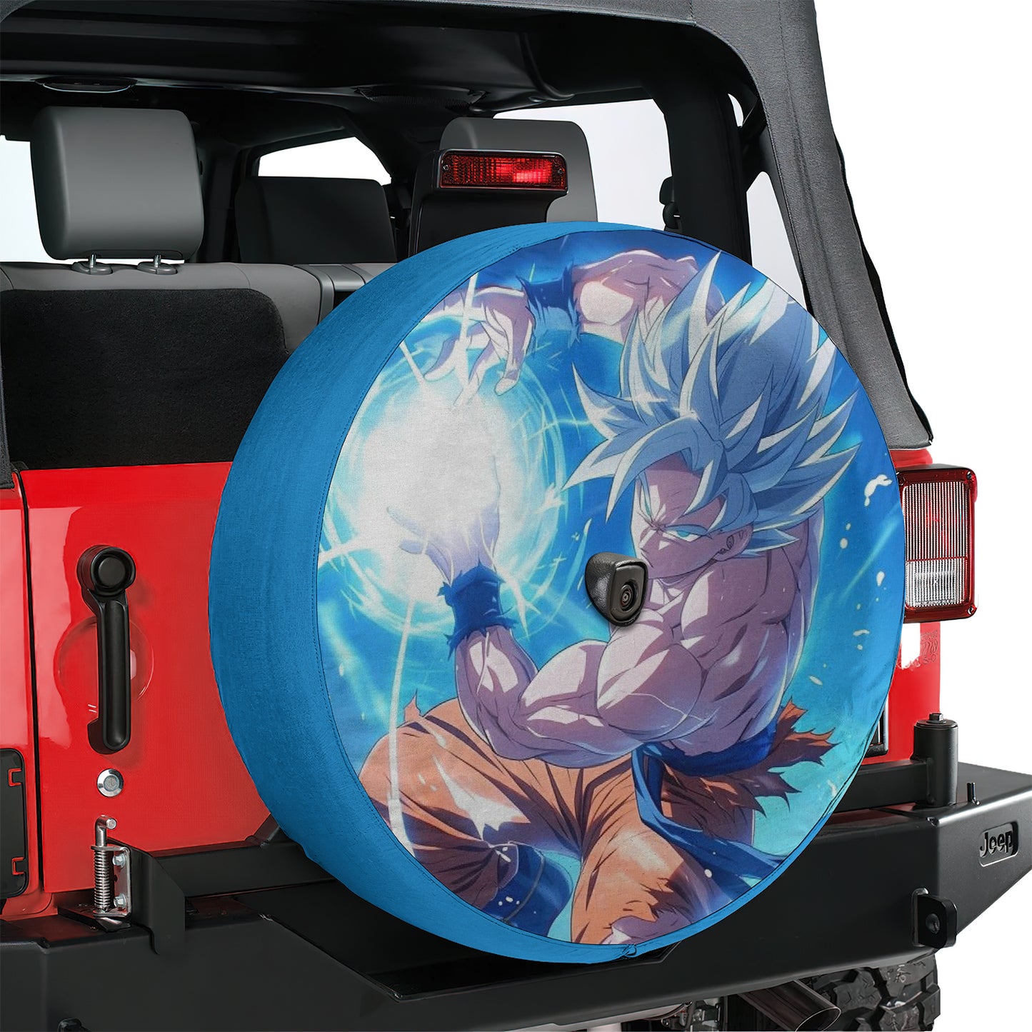 Dragon Ball Z Goku Anime Spare Tire Cover – Premium Waterproof UV Resistant Protector