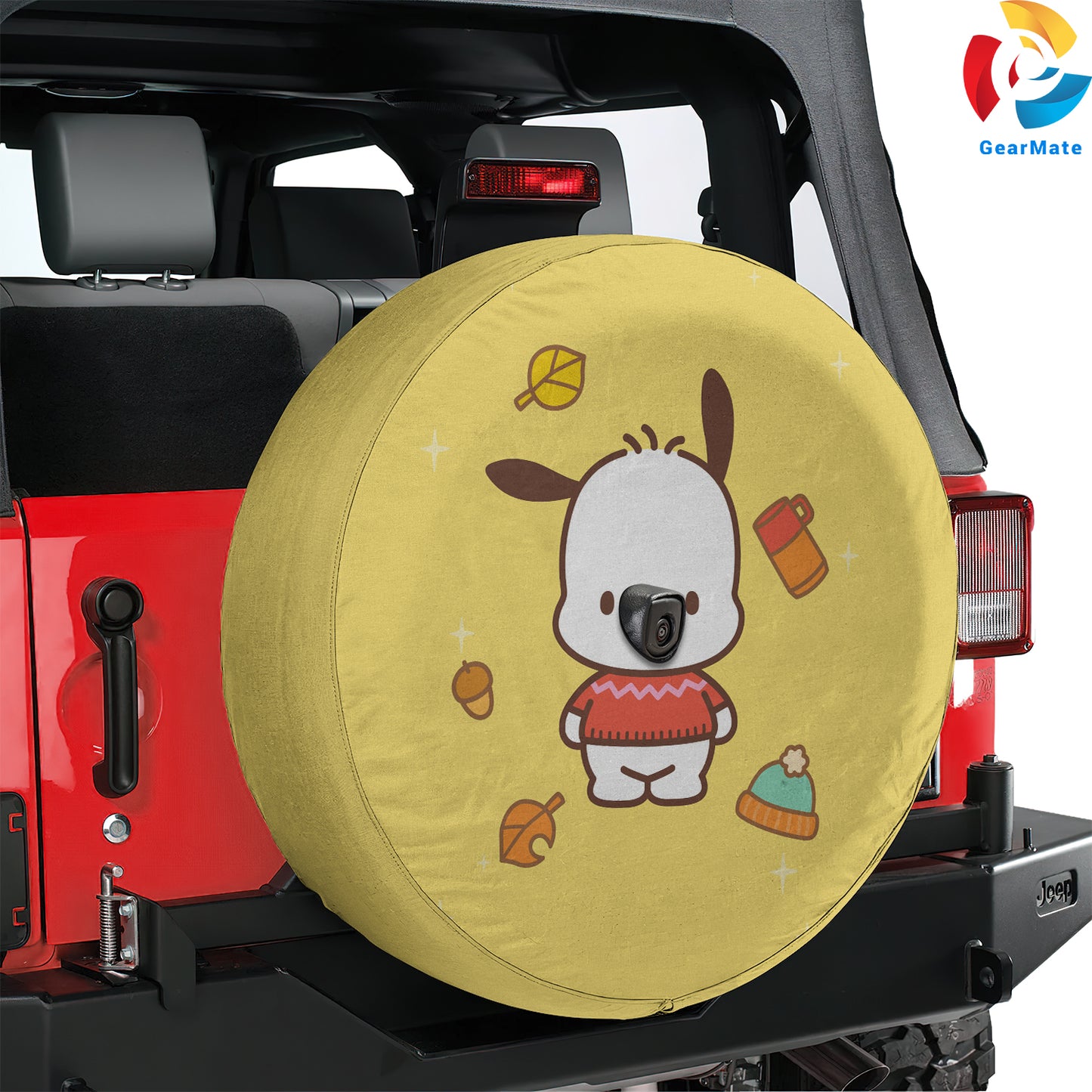 Pochacco Sanrio Spare Tire Cover – Premium Waterproof UV Resistant Protector