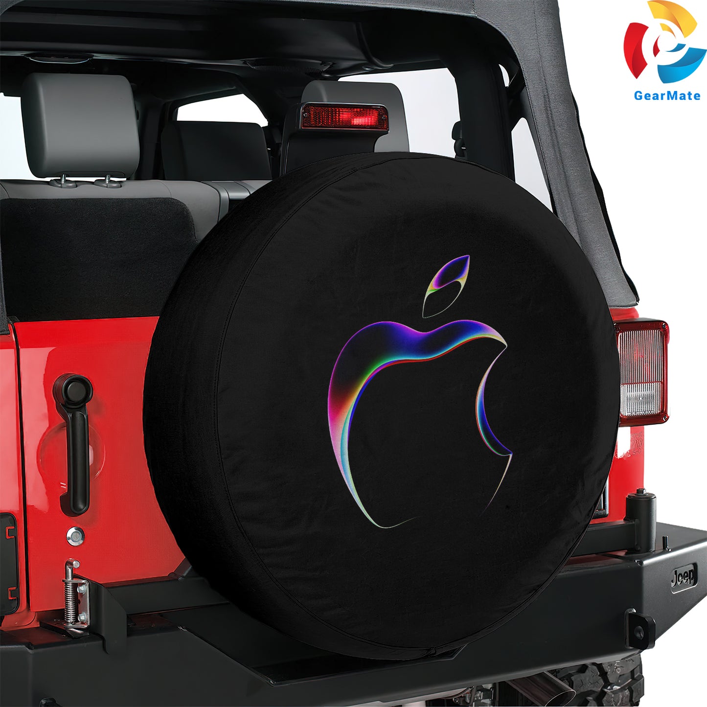 Apple Logo Spare Tire Cover – Premium Waterproof UV Resistant Protector