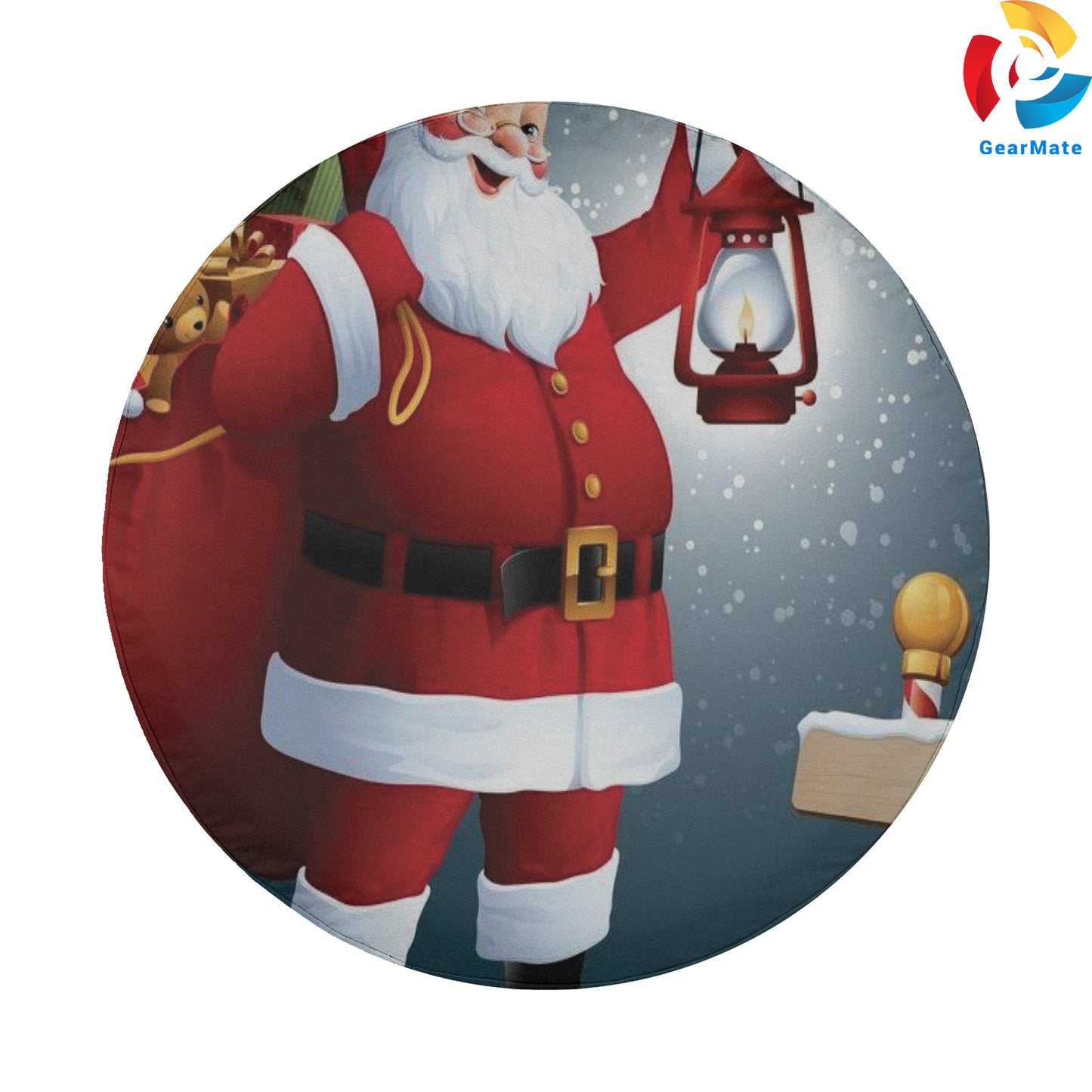 Merry Christmas 2024 Santa Decor Spare Tire Cover – Premium Waterproof UV Resistant Protector