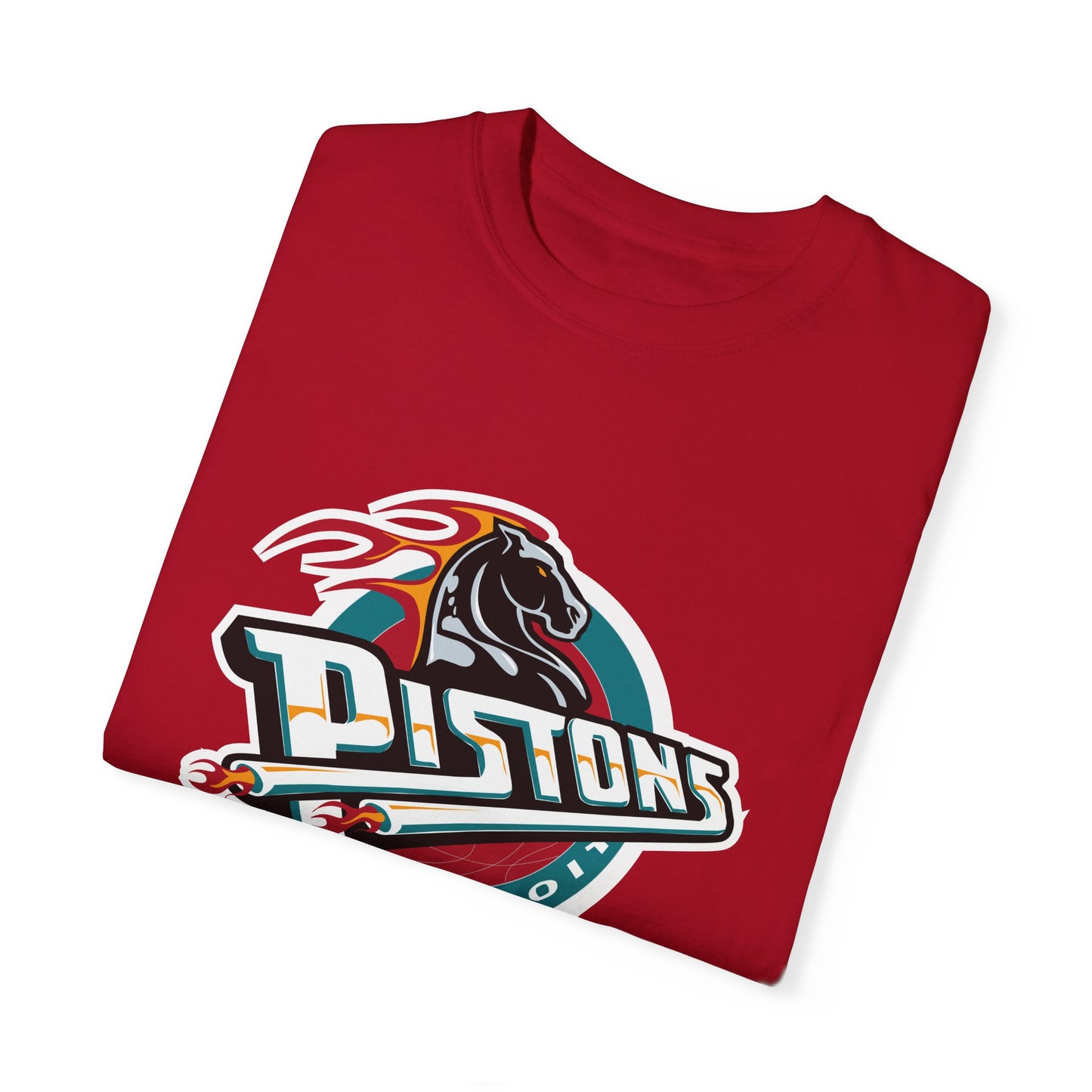 Detroit Pistons Basketball Life Garment-Dyed T-Shirt – Premium Cotton Tee for Customization