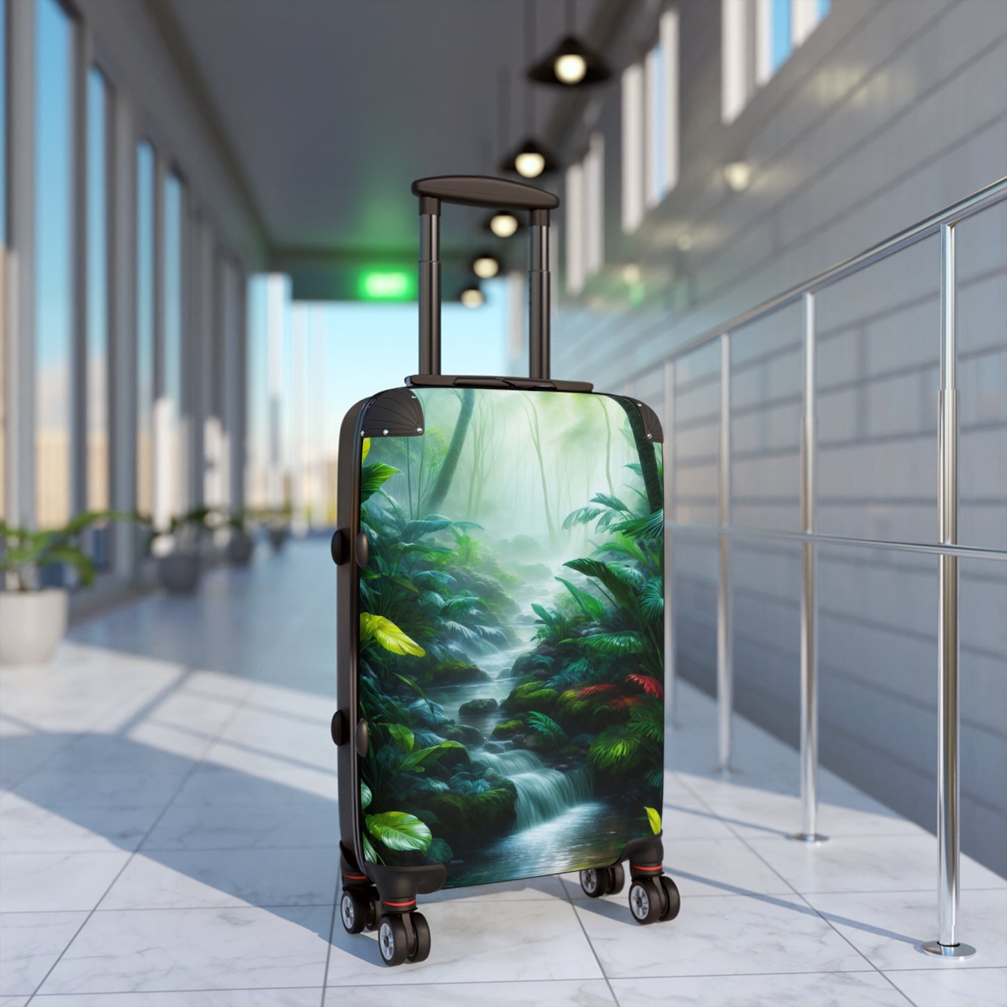 Nature Landscape Rain Forest Art Carry-On Suitcase - Stylish Luggage for Travelers