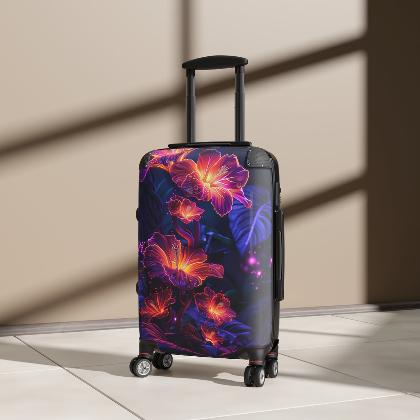 Nature Flowers Floral Colorful Set Art Carry-On Suitcase - Stylish Luggage for Travelers