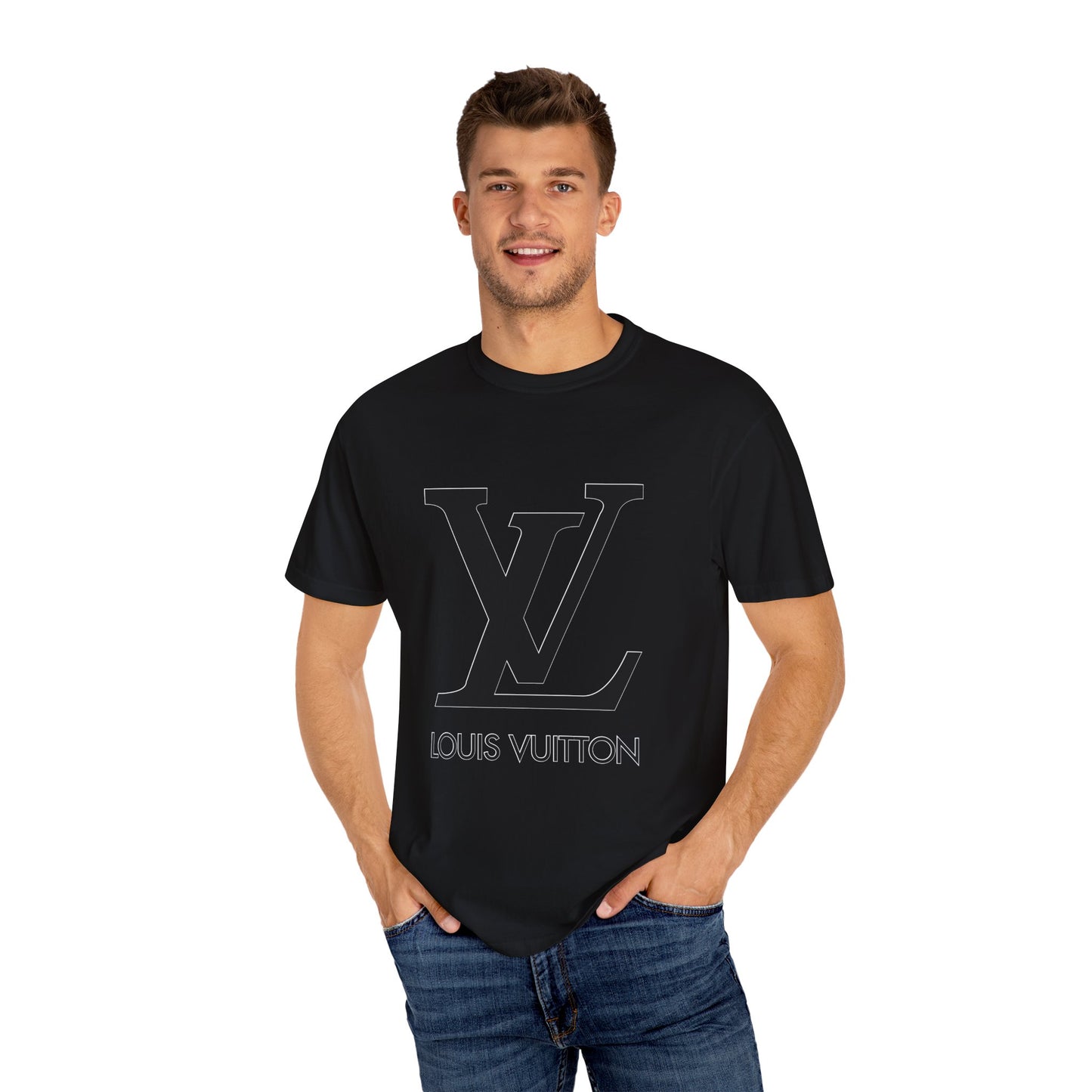 Louis Vuitton Garment-Dyed T-Shirt – Premium Cotton Tee for Customization