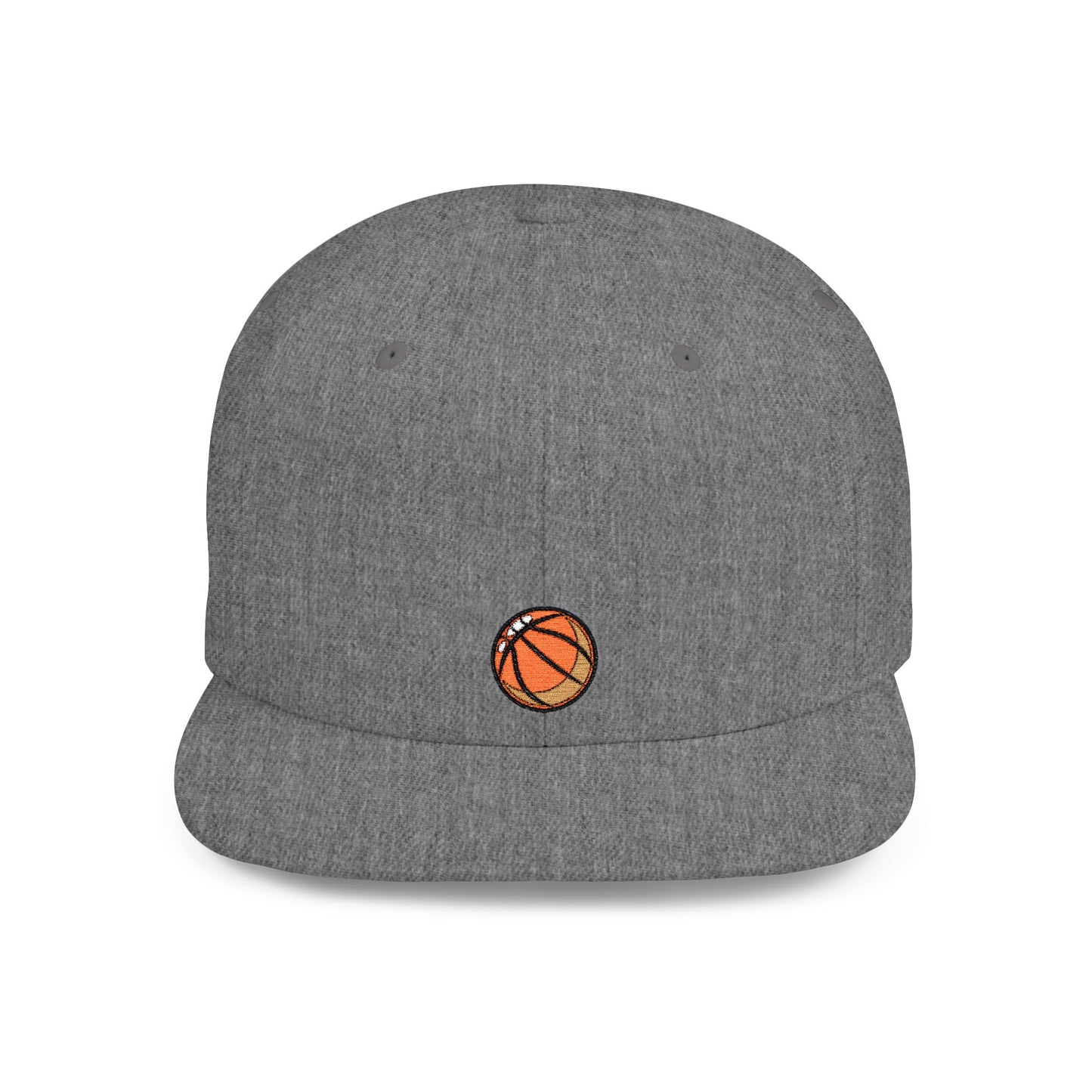 Icons Embroidered Basket Ball Flat Bill Snapback – Lightweight, Custom Fit, Premium Quality