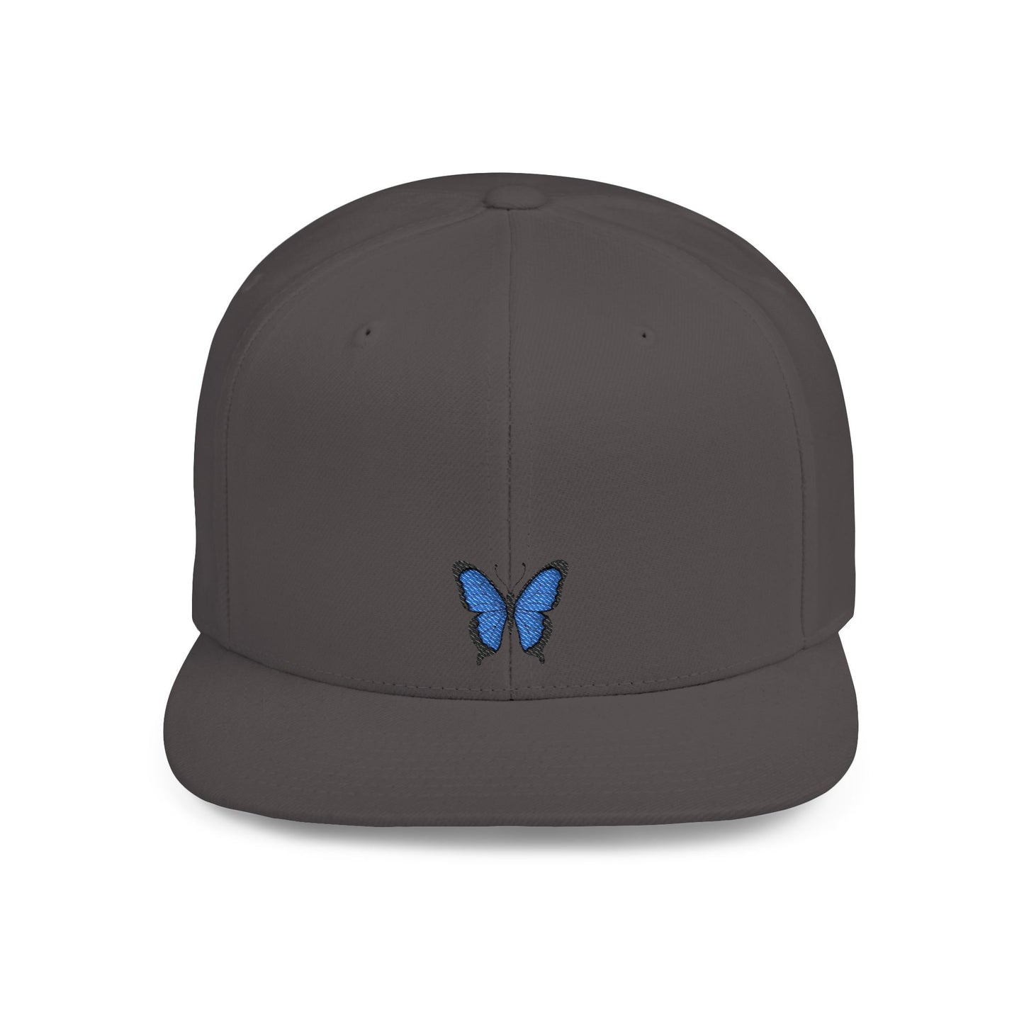 Icons Embroidered Butterfly Flat Bill Snapback – Lightweight, Custom Fit, Premium Quality
