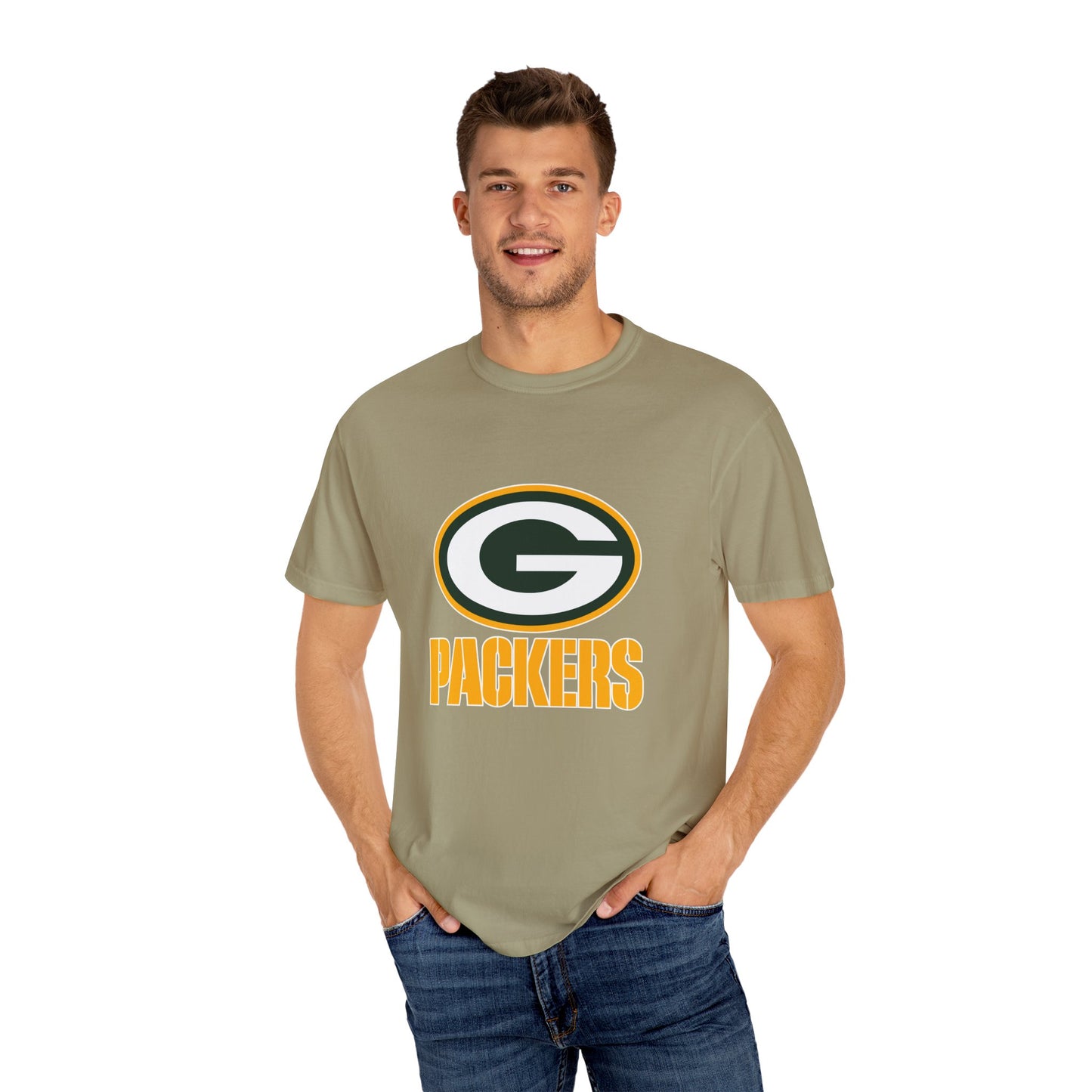 Green Bay Packers Merchandise Garment-Dyed T-Shirt – Premium Cotton Tee for Customization