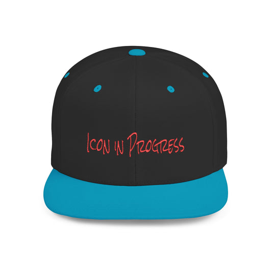 Text Icon in Progress Flat Bill Snapback – Lightweight, Custom Fit, Premium Quality