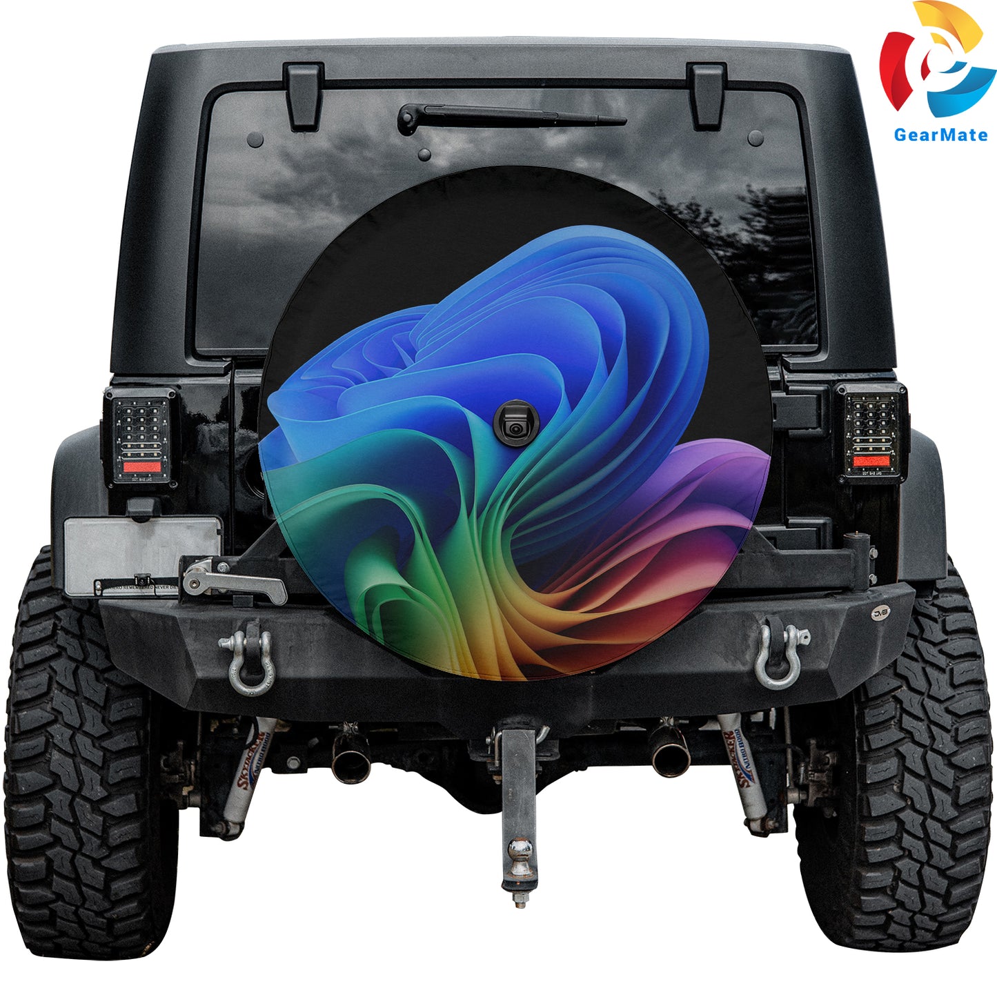 Windows 11 Abstract Spare Tire Cover – Premium Waterproof UV Resistant Protector