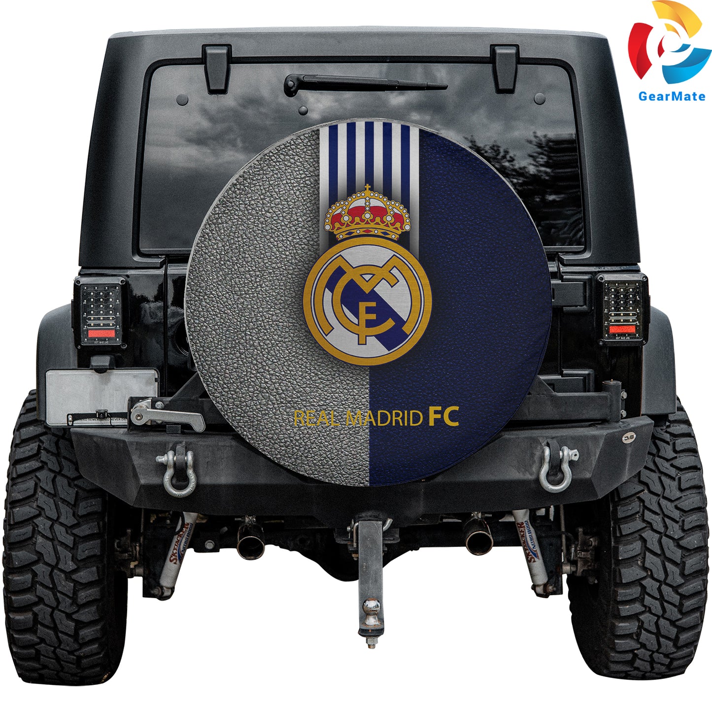 Real Madrid Spare Tire Cover – Premium Waterproof UV Resistant Protector