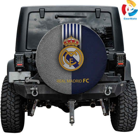 Real Madrid Spare Tire Cover – Premium Waterproof UV Resistant Protector
