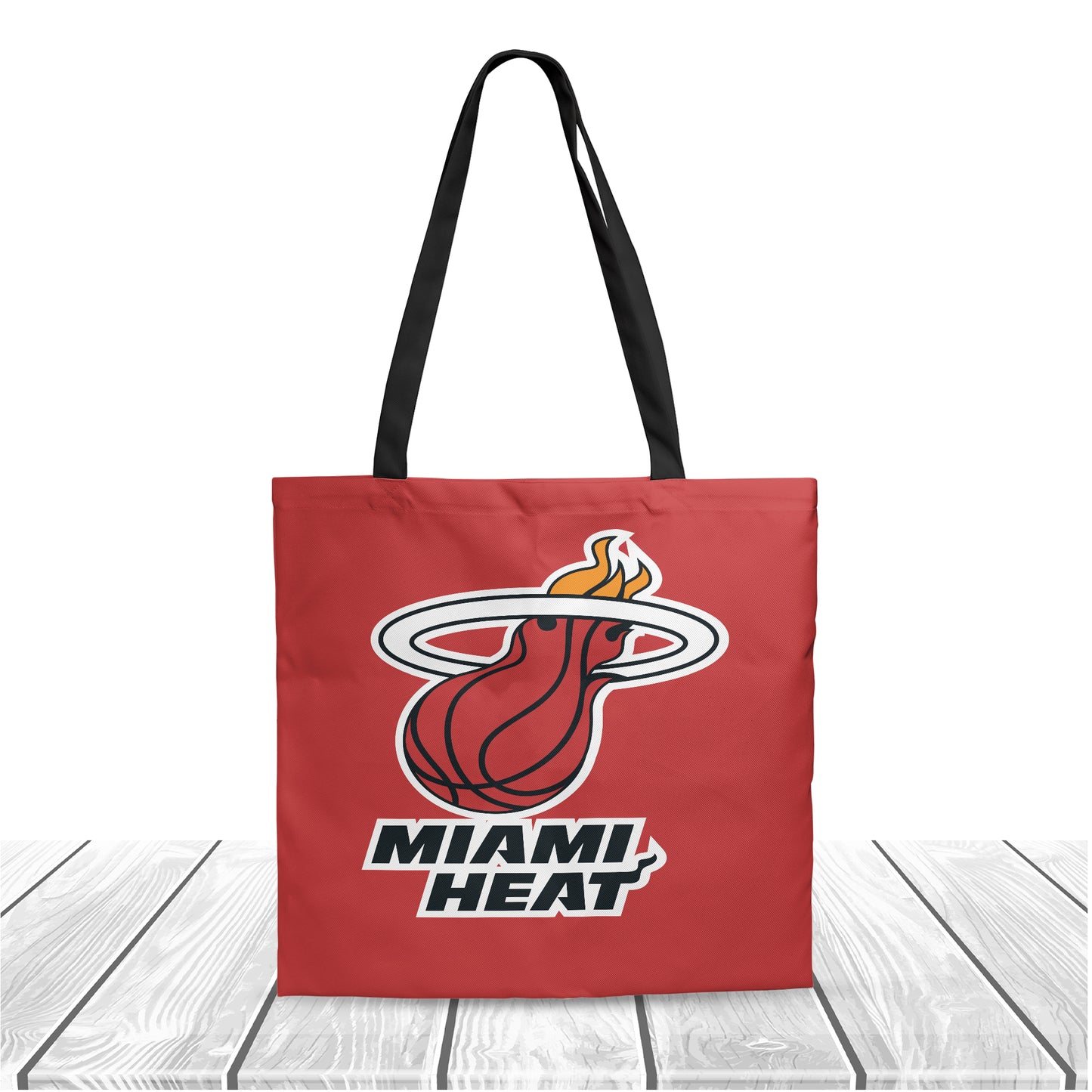 NBA Miami Heat Fans Polyester Canvas Tote Bag - Durable and Stylish