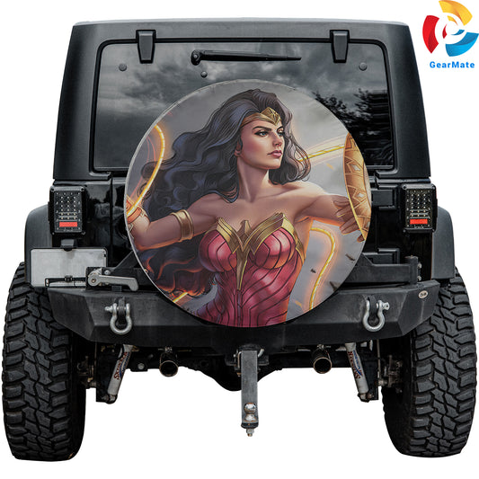 DC Wonder Woman Spare Tire Cover – Premium Waterproof UV Resistant Protector