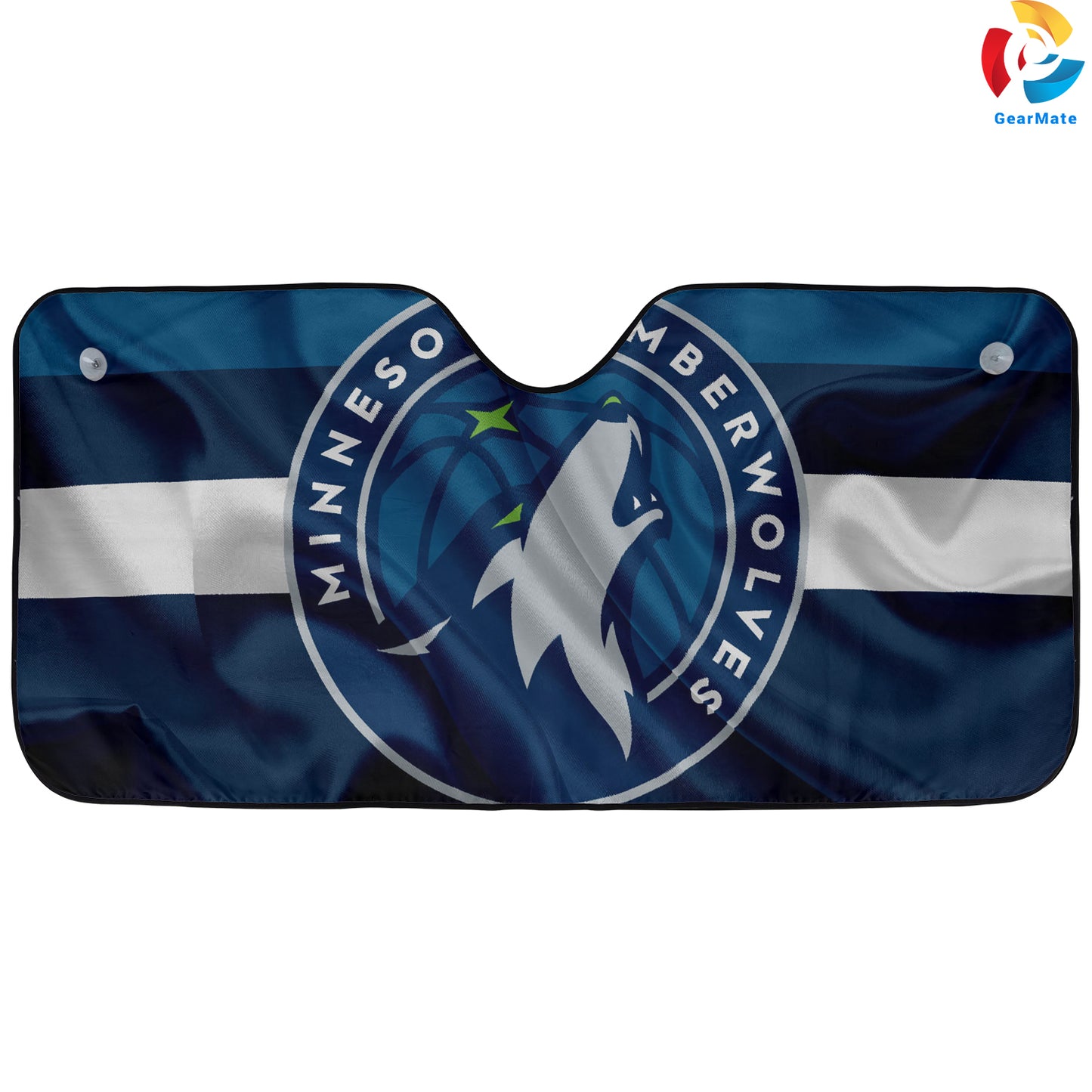 Minnesota Timberwolves Basketball NBA Team Reflective Car Sunshade – Premium Heat & UV Protection, Universal Fit
