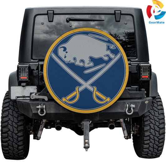 Buffalo Sabres Hockey Fans Spare Tire Cover – Premium Waterproof UV-Resistant Protector