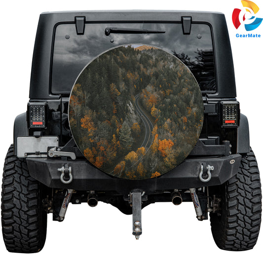 Nature Forest Trees Spare Tire Cover – Premium Waterproof UV Resistant Protector