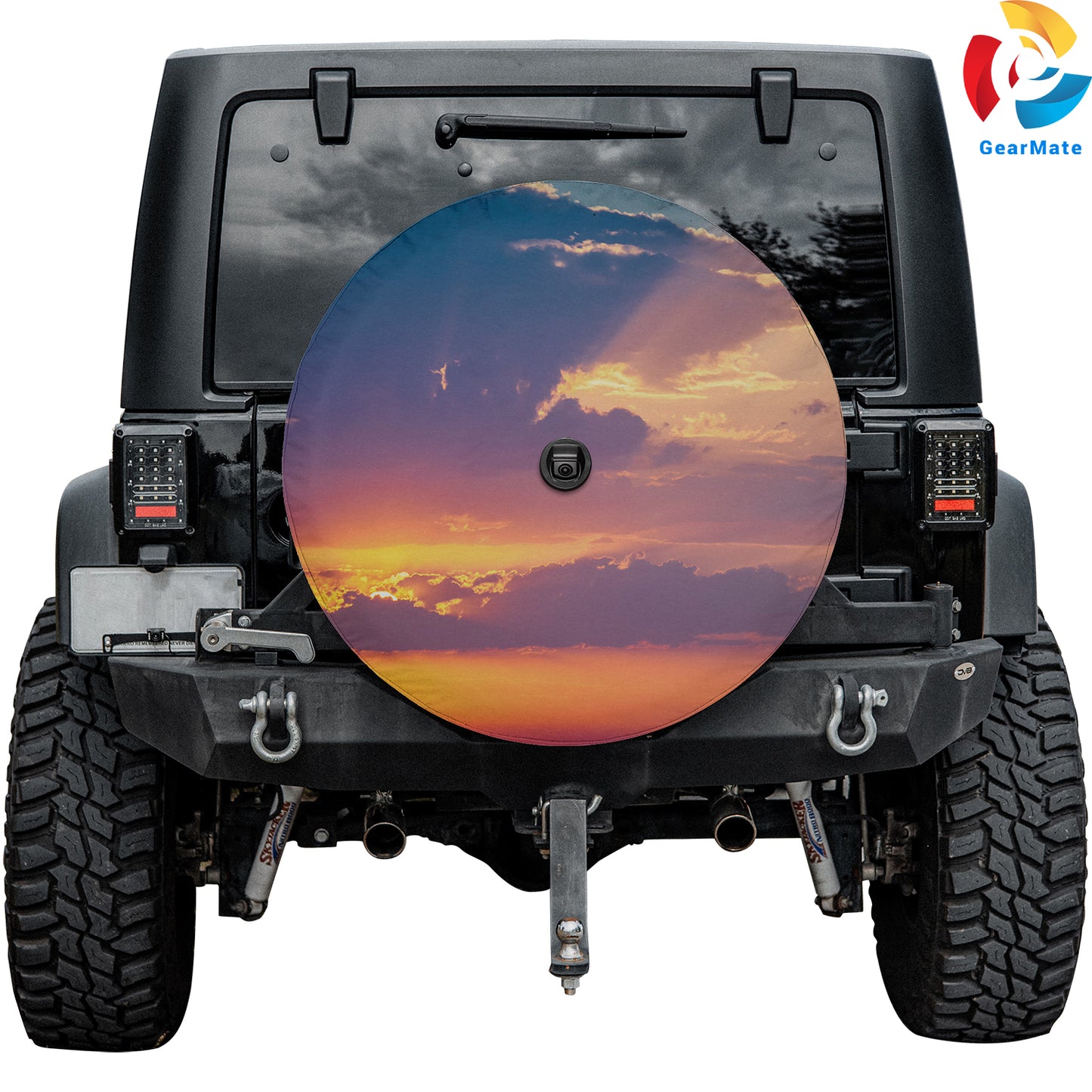 Sunset Sky Spare Tire Cover – Premium Waterproof UV Resistant Protector