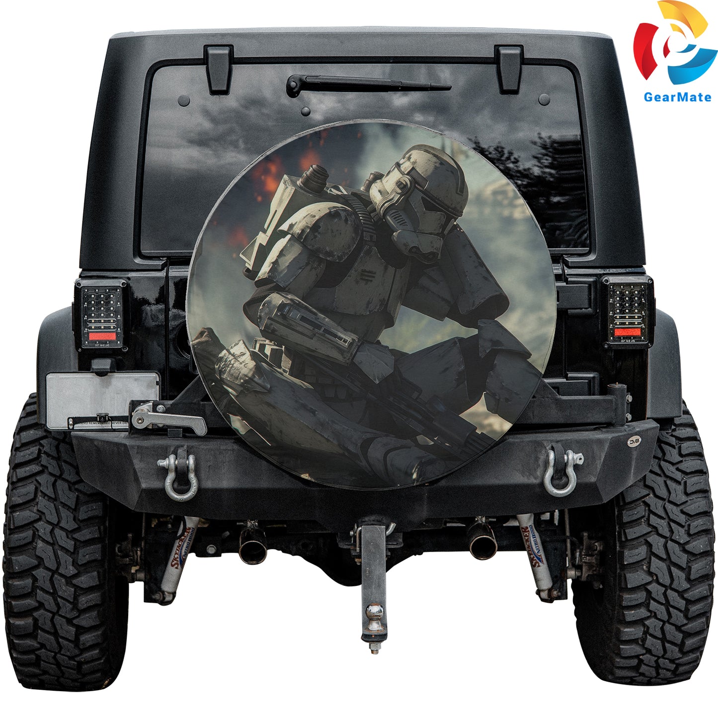 Starwars Cyberpunk Sci-fi Spare Tire Cover – Premium Waterproof UV Resistant Protector
